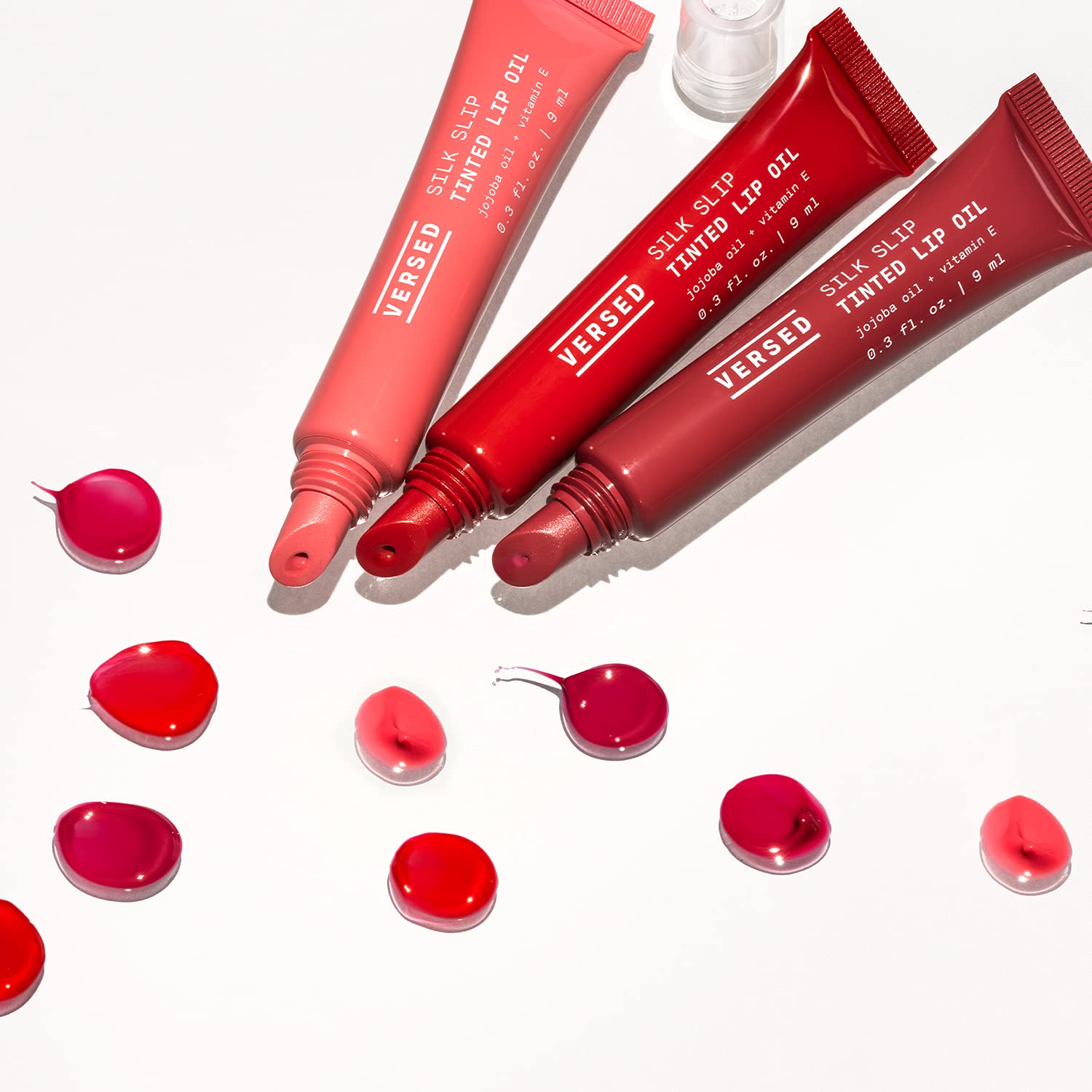 Versed Silk Slip Tinted Lip Oil, Fig - Sheer Mauve Berry Lip Tint - Long-Lasting, Moisturizing Makeup with Jojoba + Vitamin E - Helps Smooth + Hydrate Chapped Lips - Non-Toxic, Vegan Lip Care (0.3 oz)