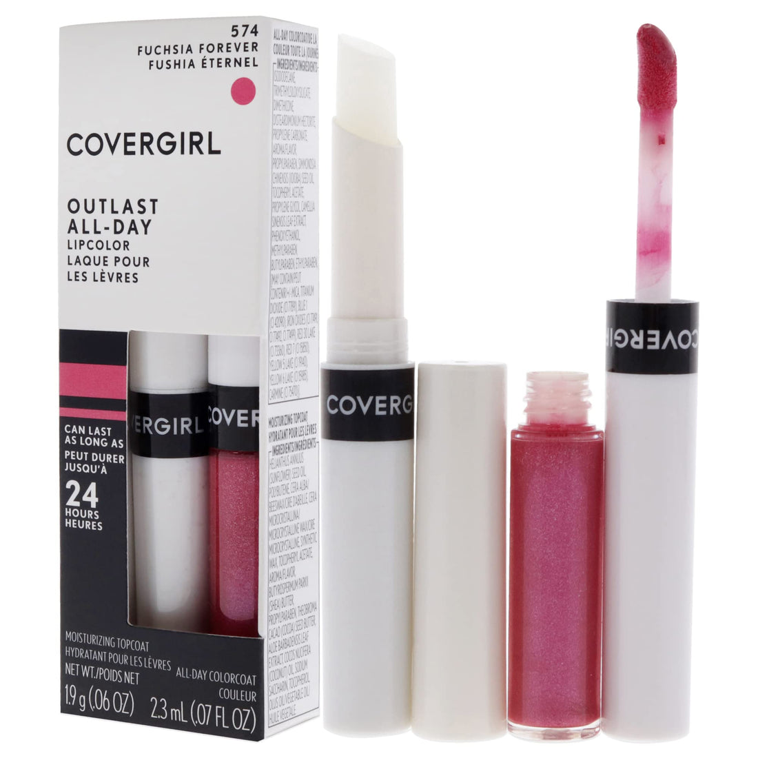 COVERGIRL Outlast Lipcolor Fuchsia Forever 574 0.06 Fl Oz by COVERGIRL
