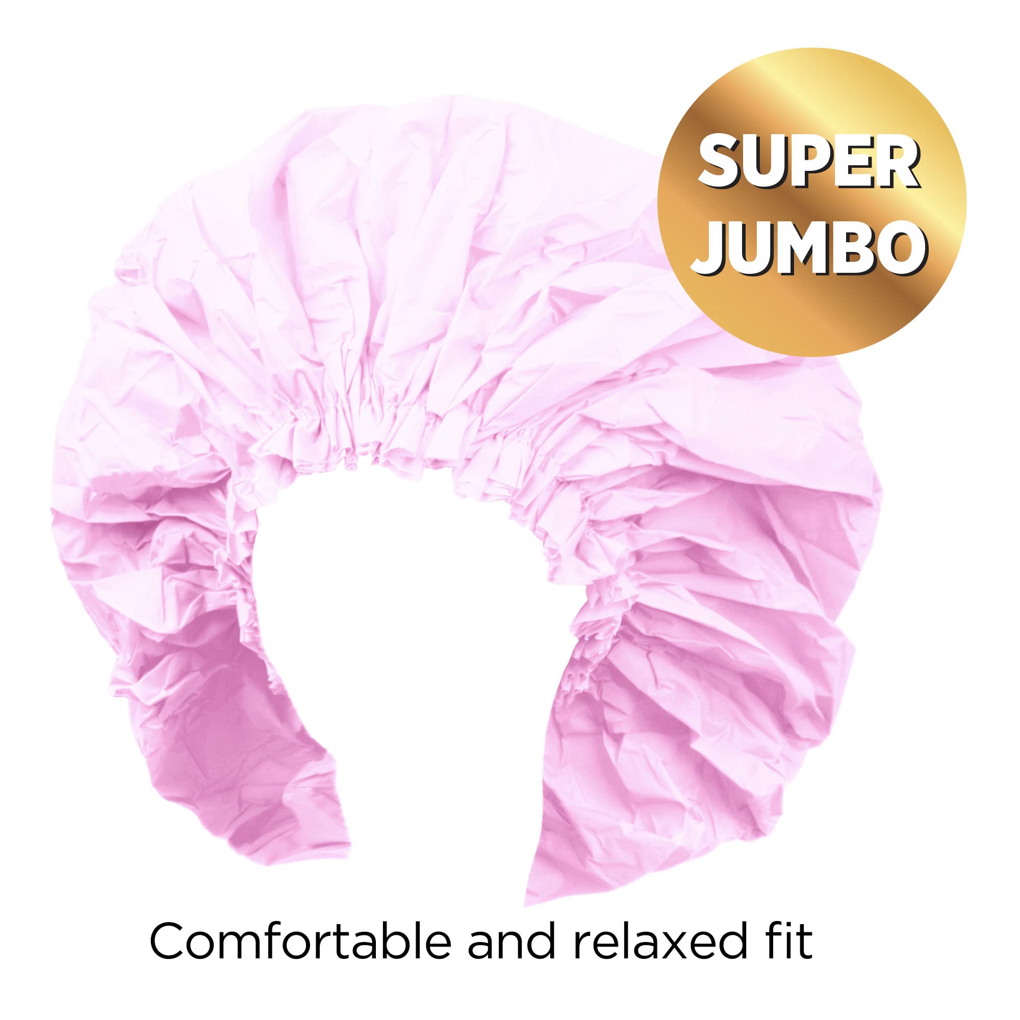 Donna Premium Collection Super Jumbo Shower Cap Pink 22163 by Donna Collection