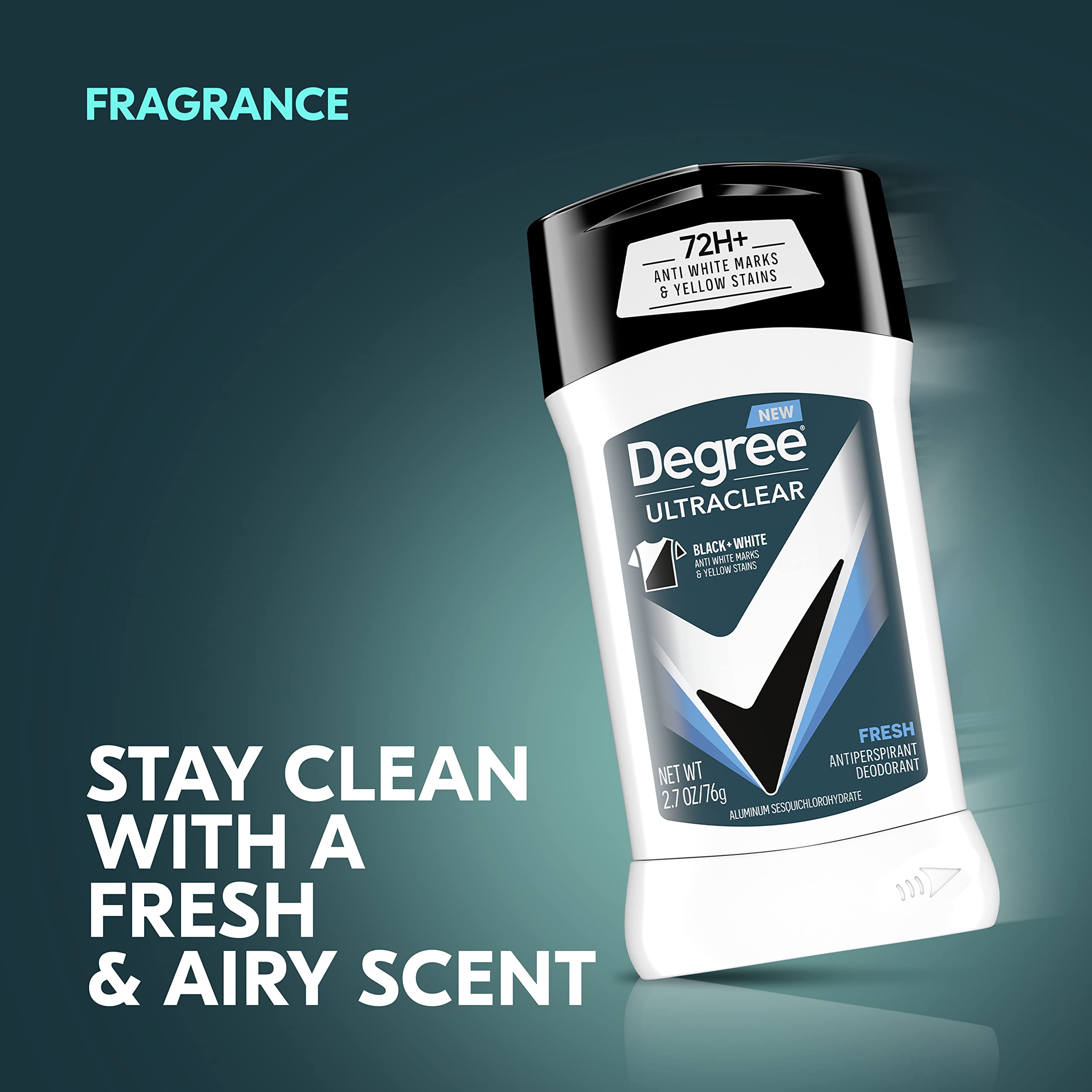 2.7 Ounce (Pack of 12) , Black/White Fresh : Degree Ultraclear Antiperspirant Deodorant, Black/White Fresh, 2.7 Ounce (Pack of 12)
