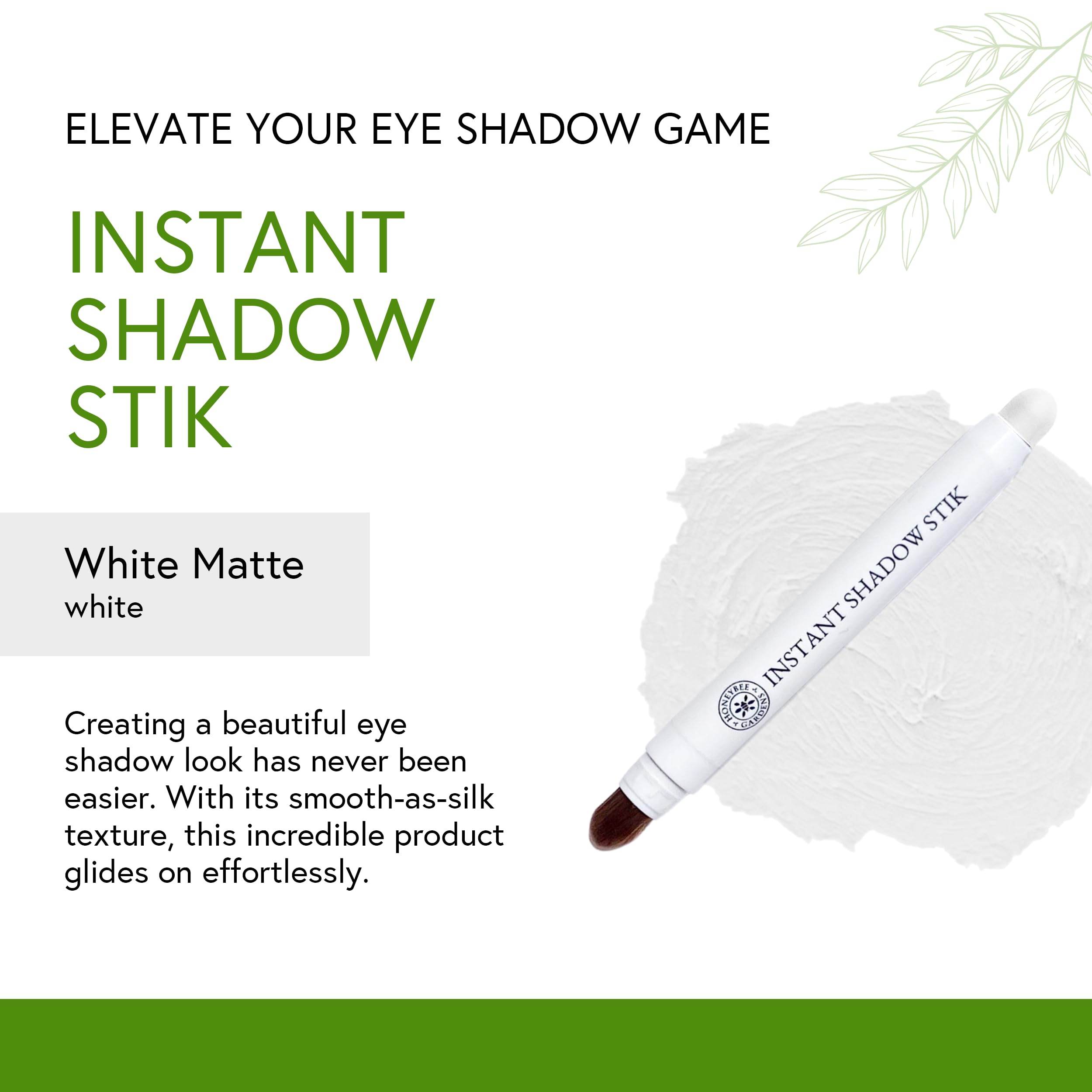 Honeybee Gardens Instant Shadow Stik, Matte White
