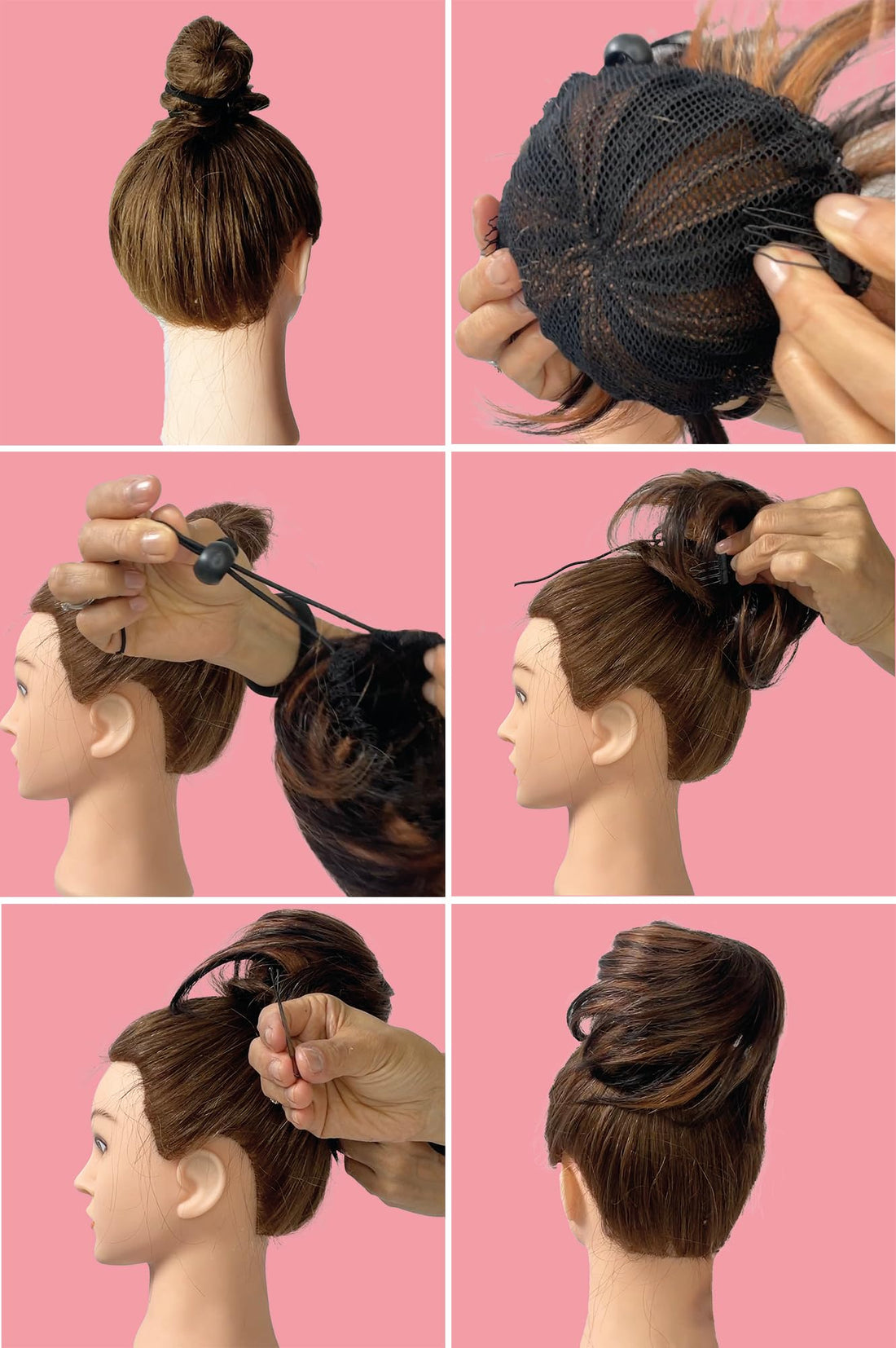 PRETTYSHOP 100% Human Hair UP DO Ballerina Knoten Donut Bun Topknot Scrunchie Hairpiece Ponytail Diverse Colors