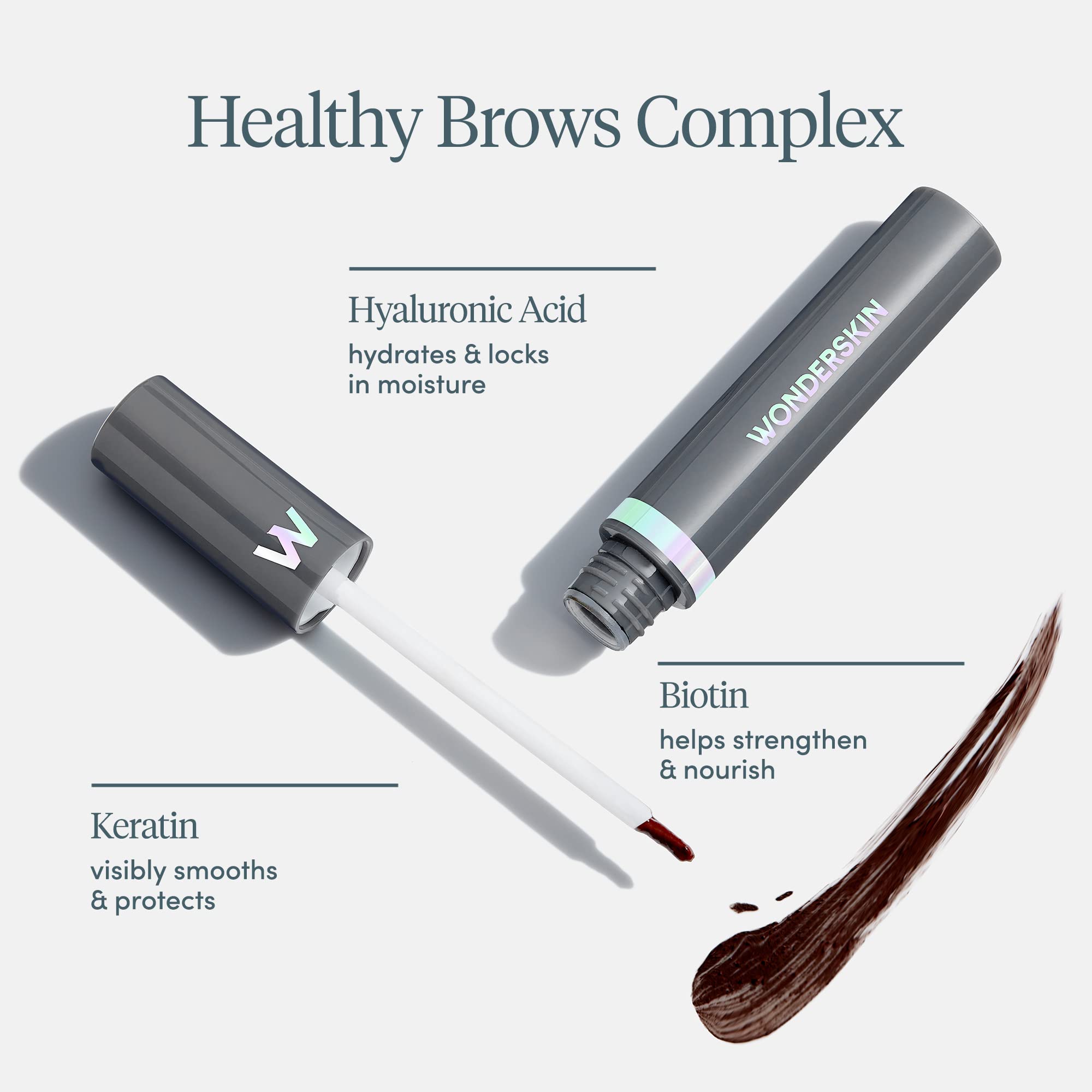 Wonderskin Dream Brow Eye Brow Gel, Long Lasting Eyebrow Gel, Water-resistant, Transfer Proof Tinted Filler Eyebrow Mascara (Blonde)