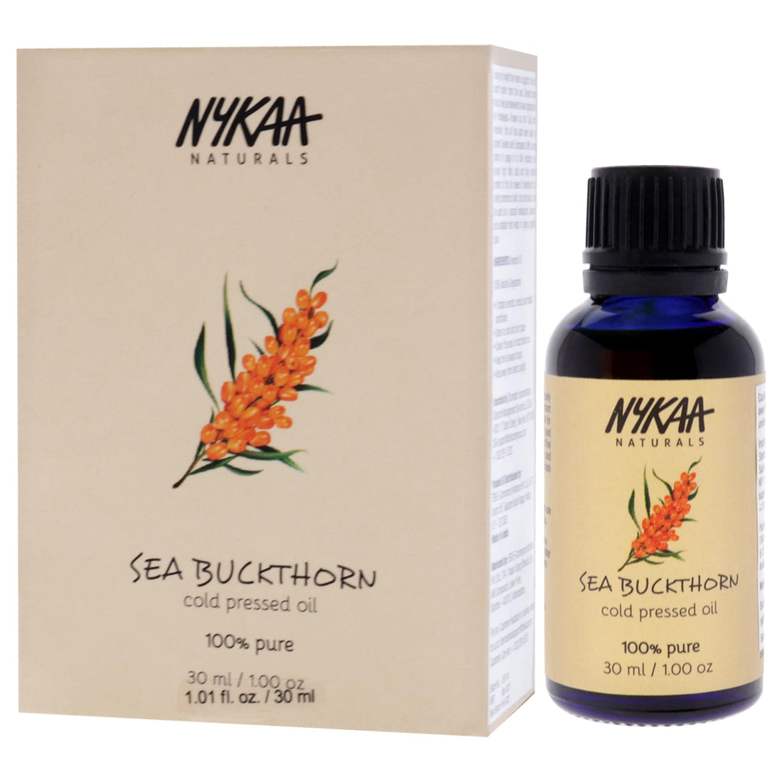 Nykaa Naturals 100 Percent Pure Cold Pressed - Sea Buckthorn for Women - 1 oz Oil