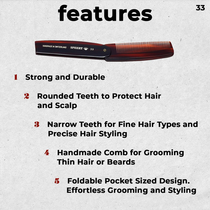 Hand-made tortoise comb #33