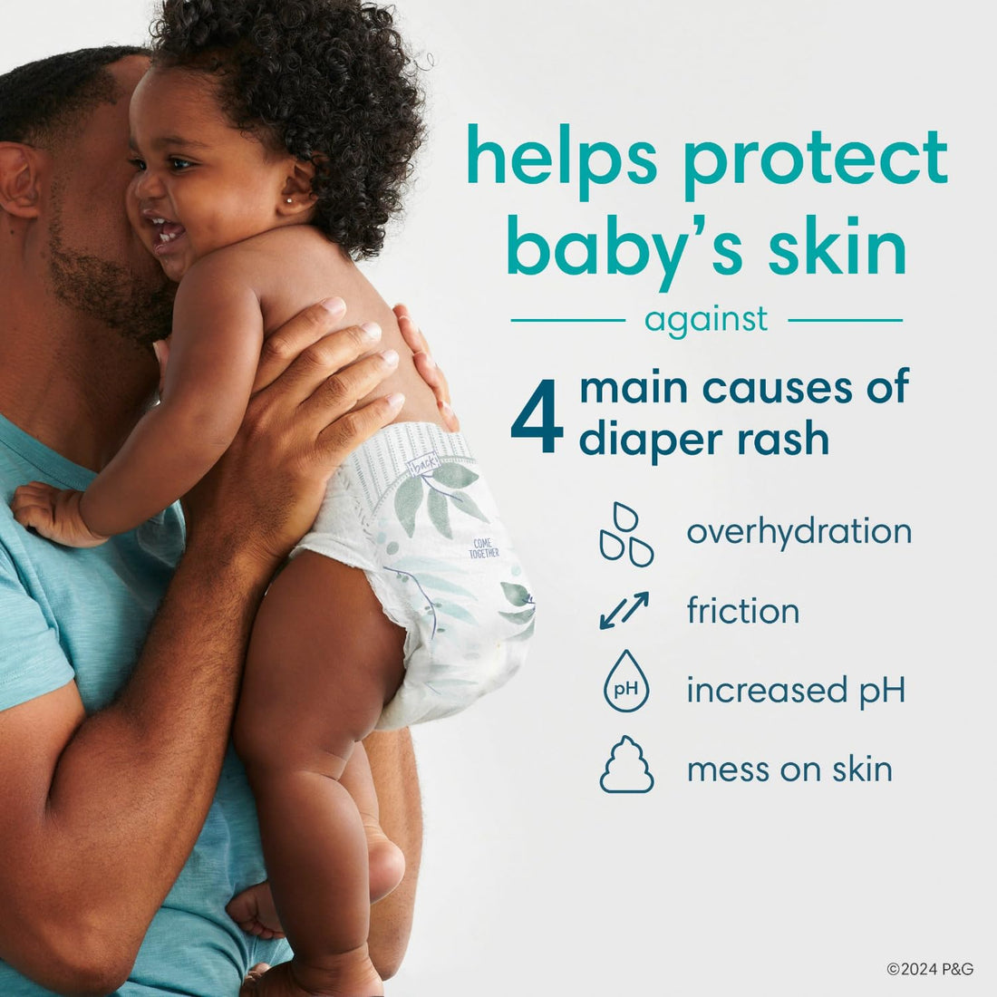 Diapers Size 6, 72 Count - Pampers Pure Protection Disposable Baby Diapers, Hypoallergenic and Unscented Protection, Enormous Pack (Packaging & Prints May Vary)