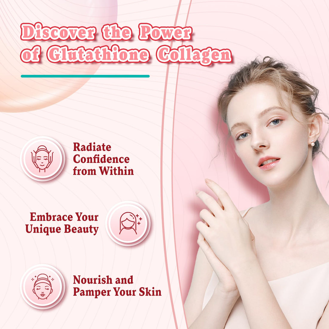 Zetelixia 2 Pack Glutathione Collagen Gummies, Collagen Gummies with Vitamin C, Glutathione Supplement for Women, Hair Skin Nails Muscle & Joint, Anti-Aging, Vegan, Strawberry Flavor, 120 Count