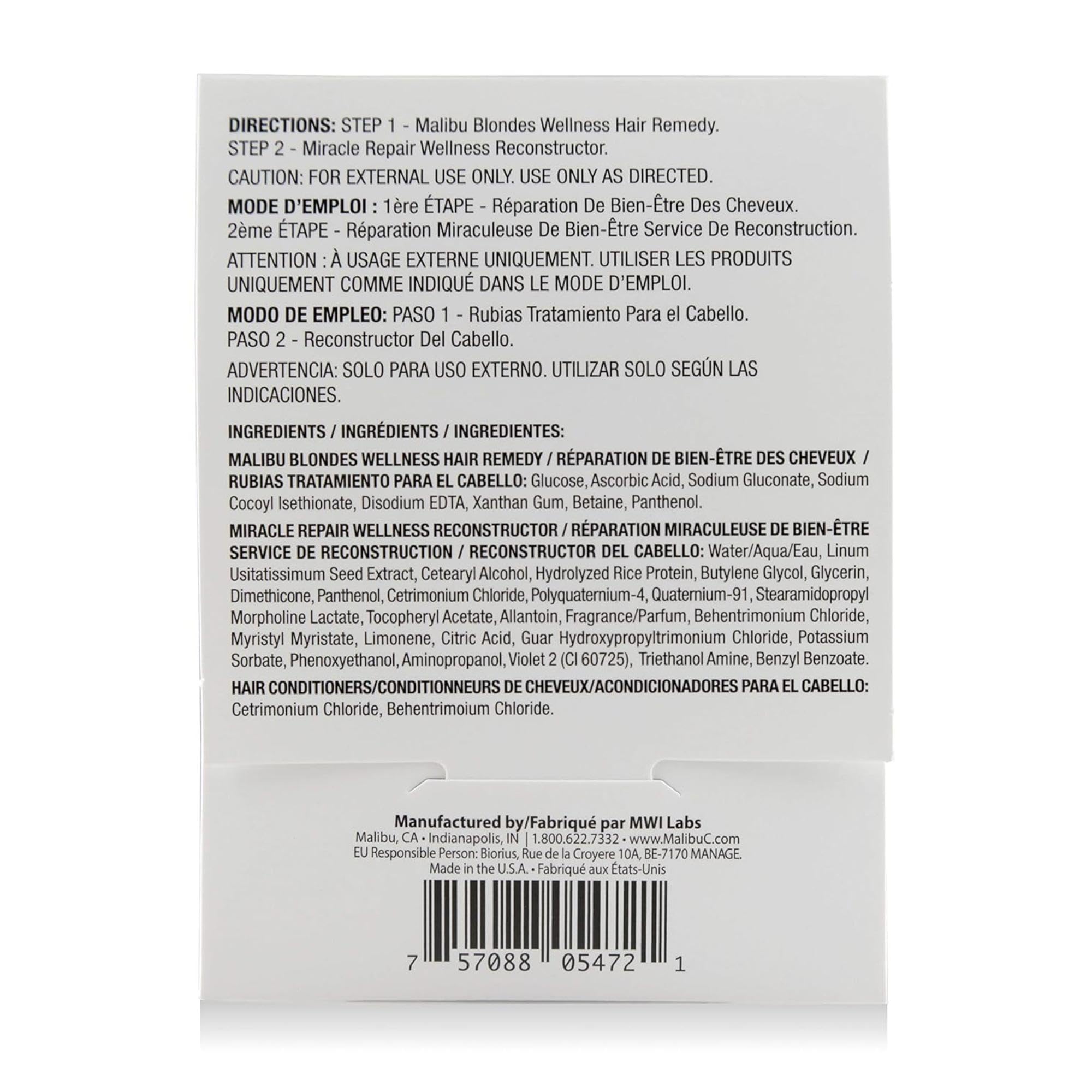 Malibu C Mini Malibu Rehab Malibu Blondes and Miracle Repair Set