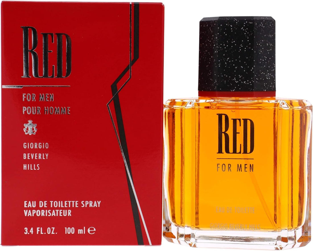 Red By GIORGIO BEVERLY HILLS FOR MEN 3.4 oz Eau De Toilette Spray