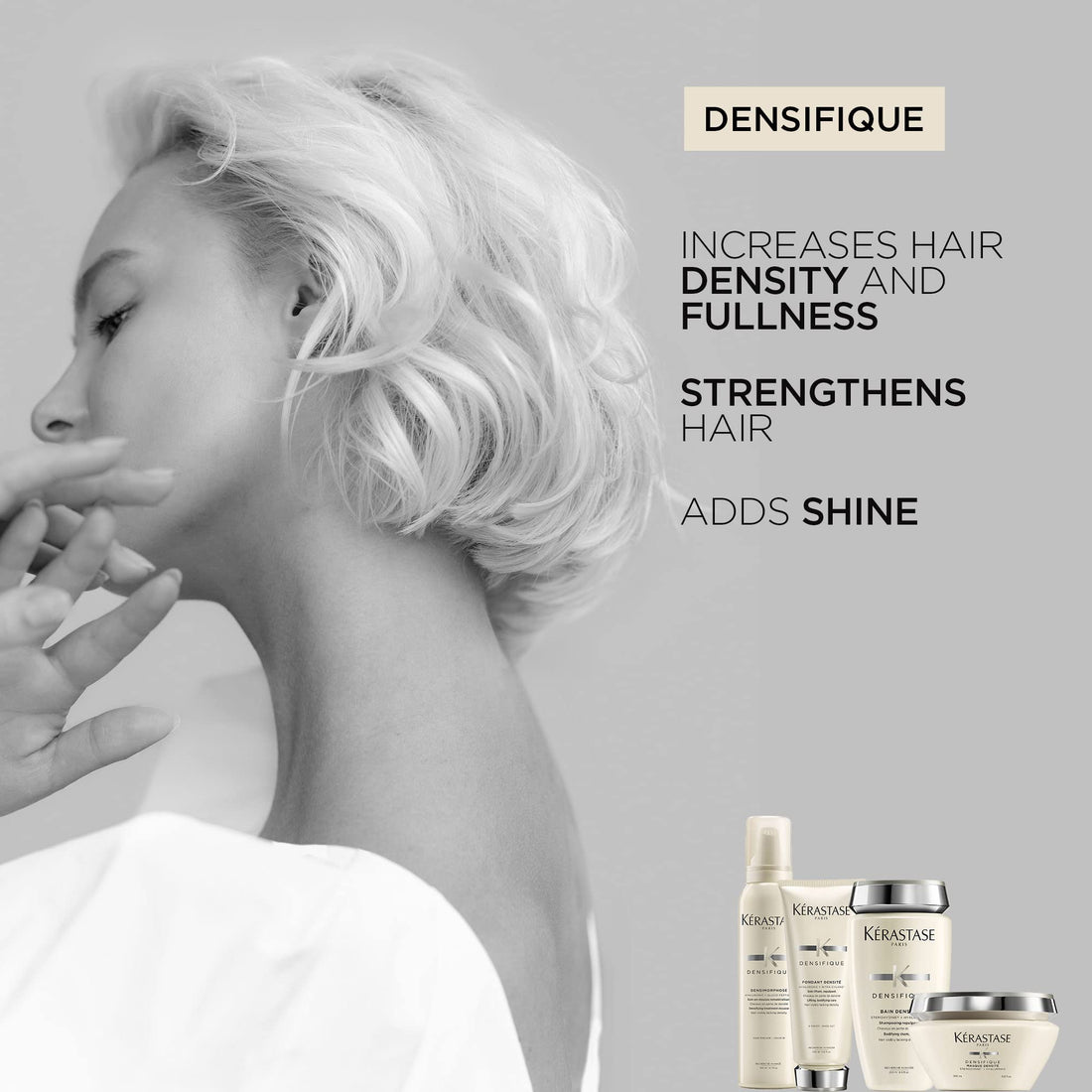 Kerastase Densifique Densité Conditioner | Thickening, Strengthening & Hydrating Conditioner | For Thicker & Fuller Looking Hair | With Hyaluronic Acid | For Fine, Thin & Thinning Hair | 6.8 Fl Oz