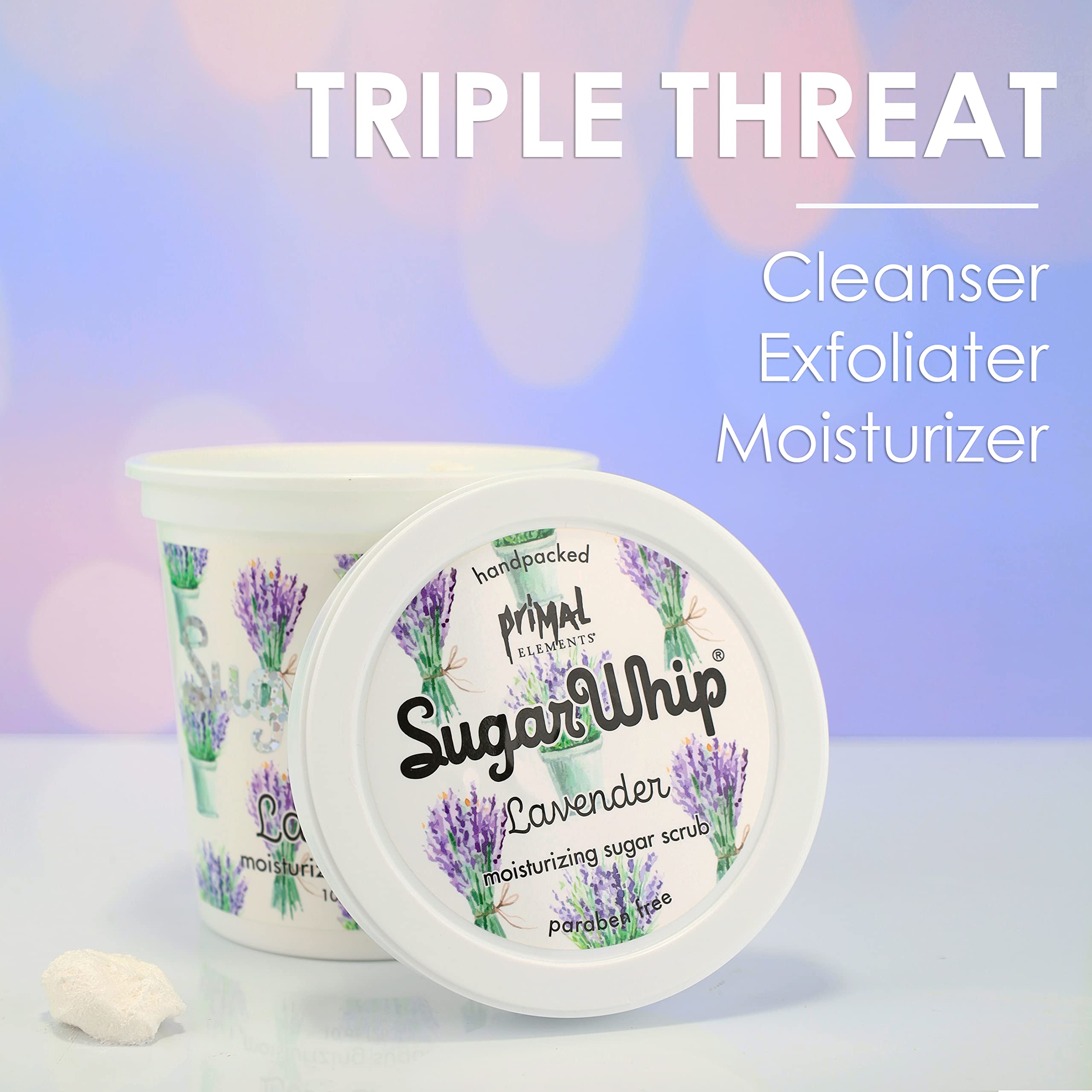 Primal Elements Sugar Whip, Lavender, 10 Ounce
