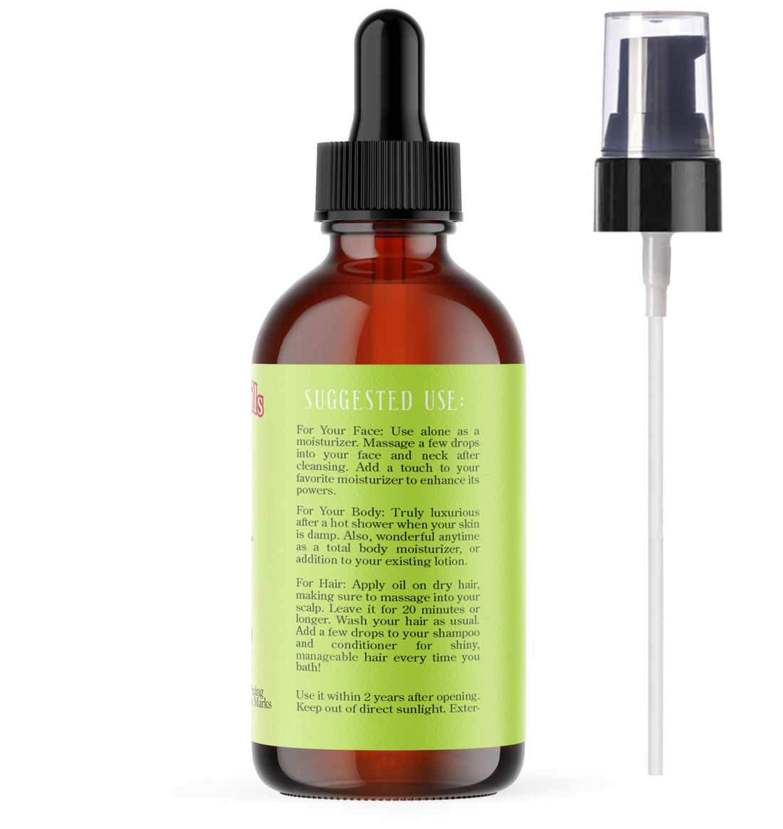 Natural Born Oils Grape Seed Oil. 4oz. 100% Pure and Natural, Cold-pressed, Organic, Moisturizer for Skin and Hair