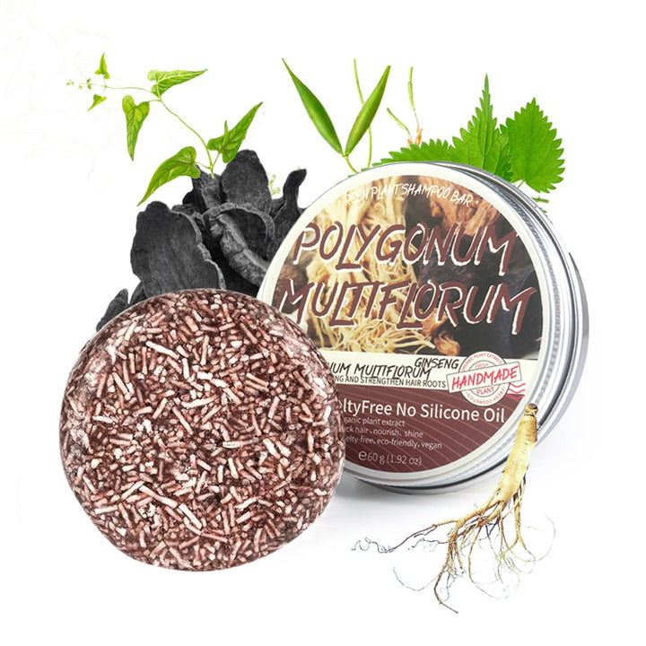 Hair Darkening Shampoo Bar, Shouwu for Gray Hair All nature Organic, Blackening (polygonum Multiflorum for Grey Hair)