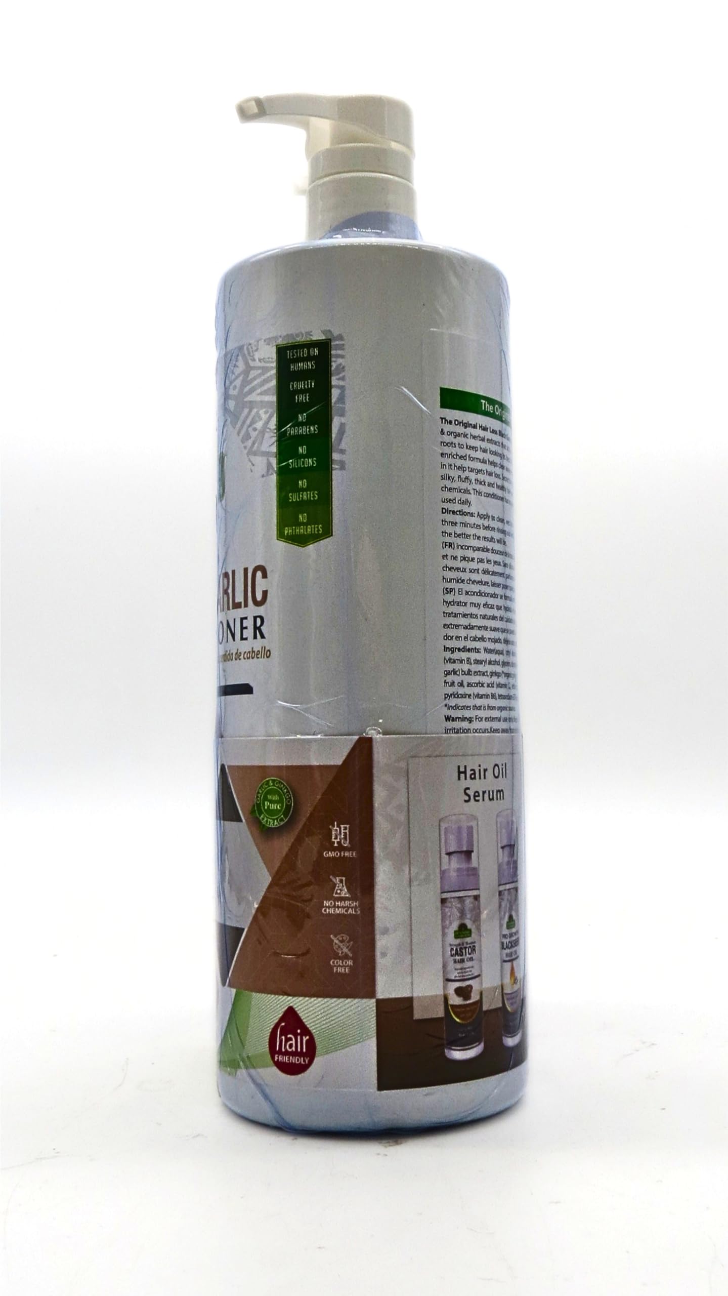 Spanish Garden | Hair Loss Black Garlic Shampoo & Conditioner Set, 2 Pound (Pack of 1), White