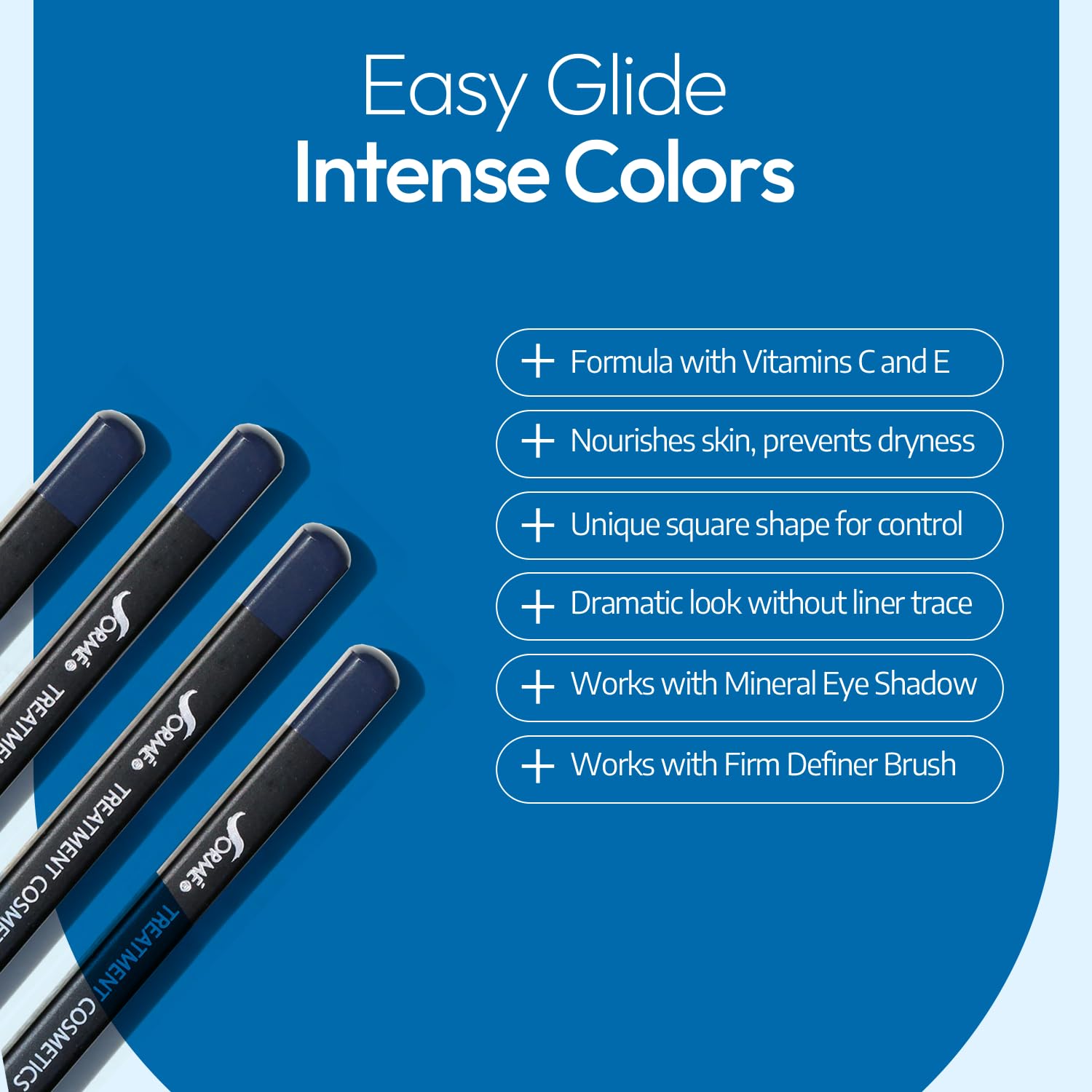 Sorme Cosmetics Waterproof Smear Proof Eyeliner, Black, 0.06 Ounce