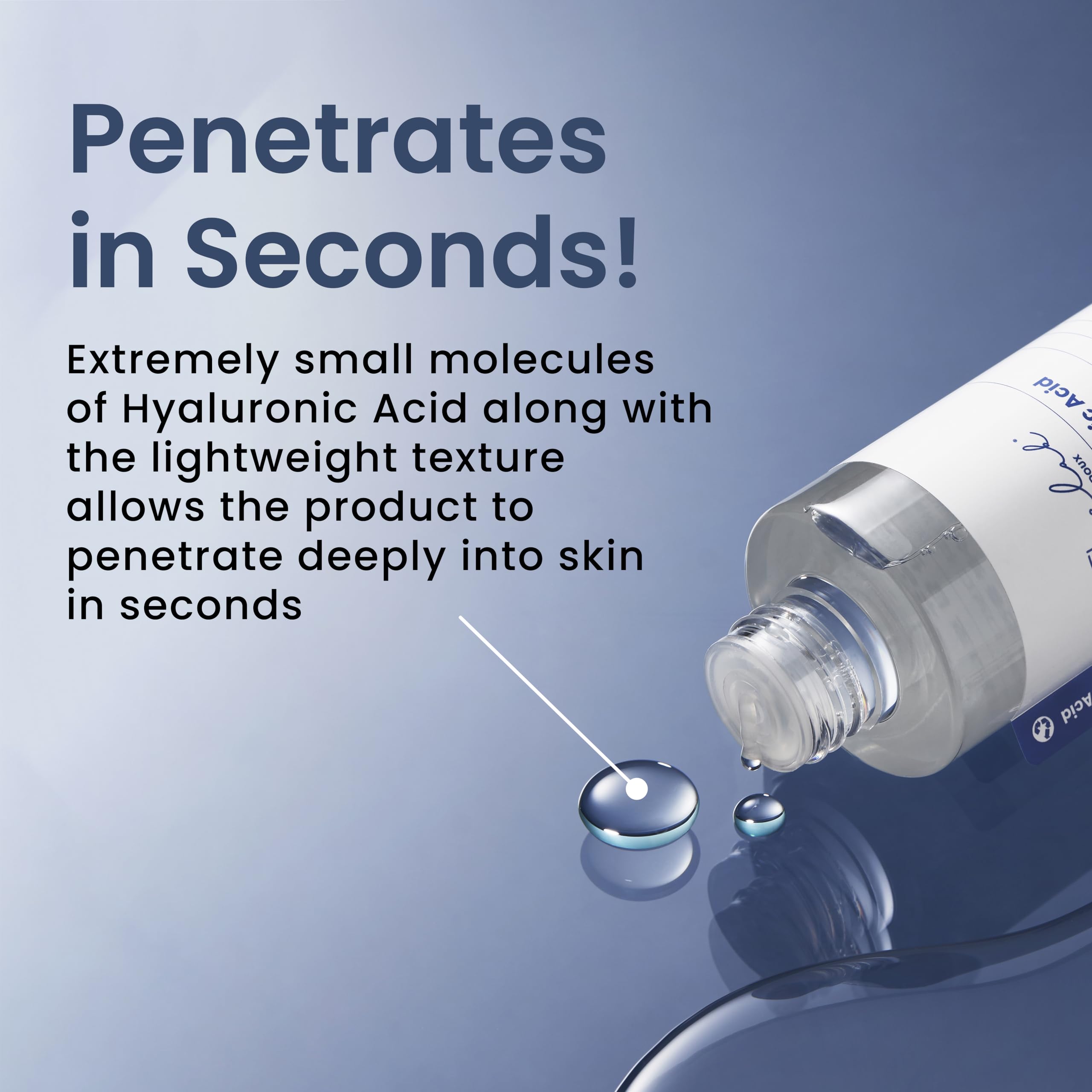 THE LAB BY BLANC DOUX Oligo Ultra-Low Molecular Hyaluronic Acid Deep Moisture Essence Toner Vegan for Sensitive Dry Combination Skin - Hypoallergenic Intense Hydrating Face Moisturizer