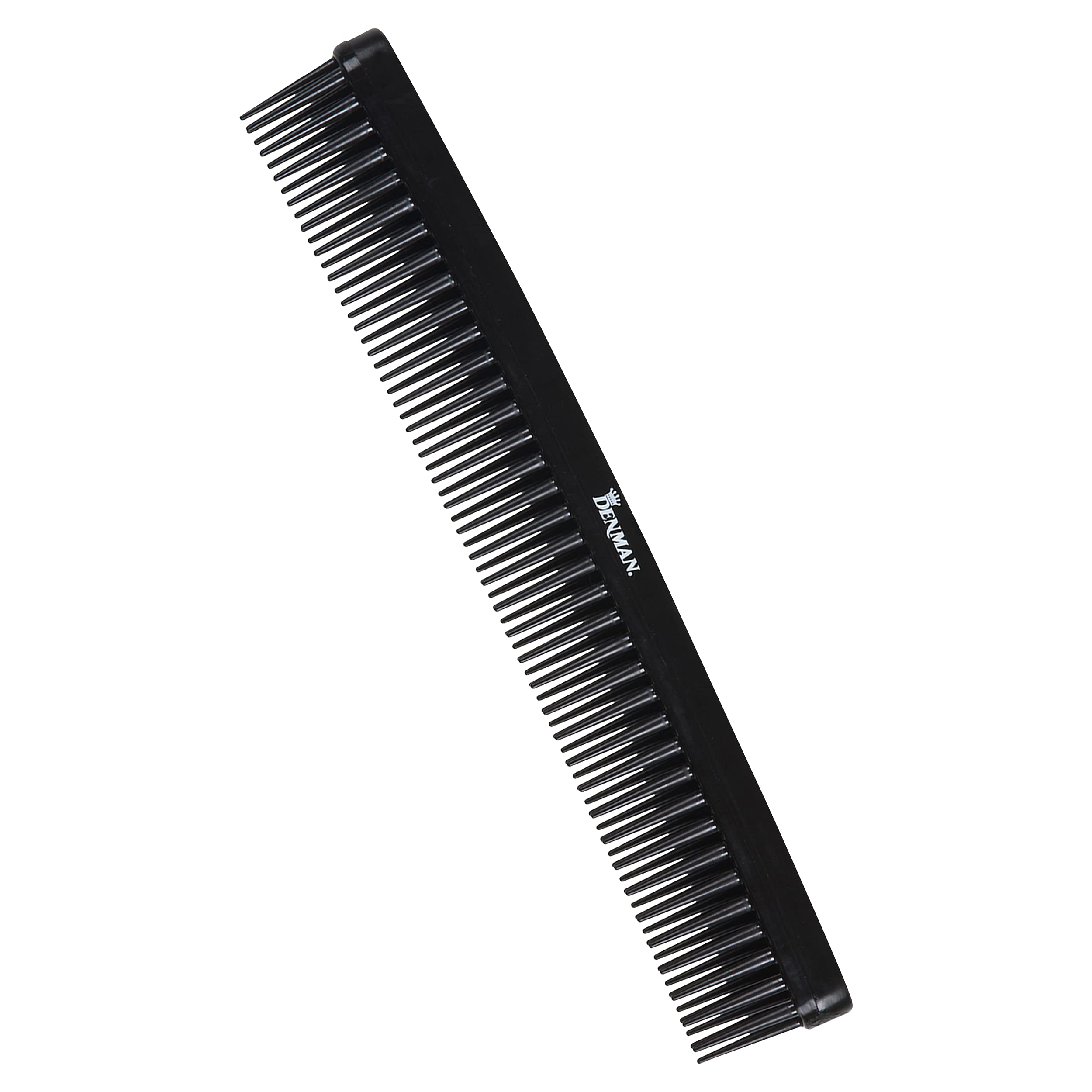 Jack Dean by Denman (Black) Curl Volumiser Comb for Separating, Styling, Defining, Enhancing & Boosting Curls (D12)