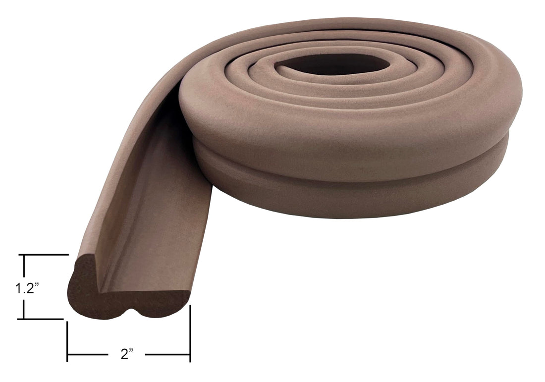 KidKusion Jumbo Edge Cushion, Brown