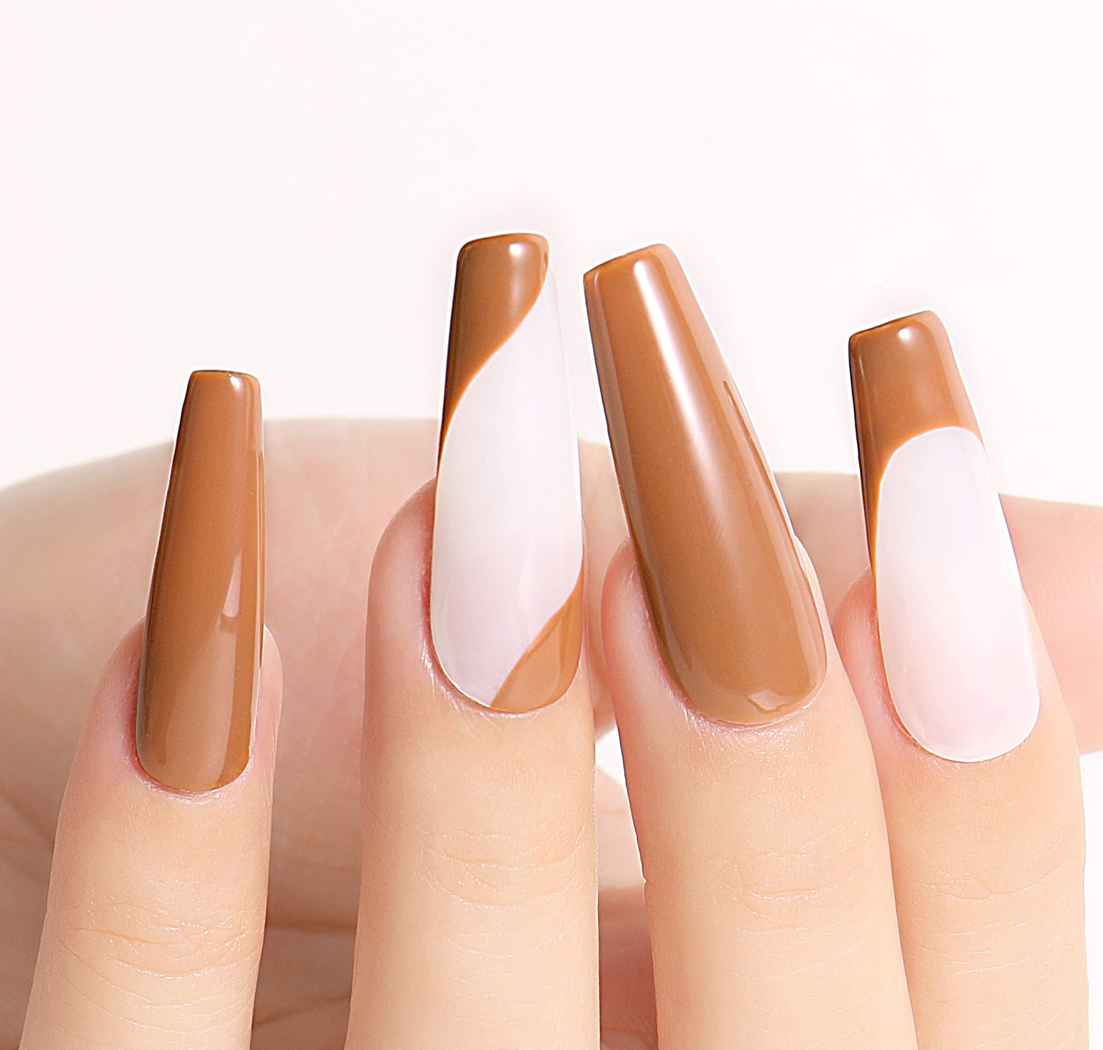 AIMEILI Soak Off U V LED Nude Brown Gel Nail Polish Color, Nudes Neutral Color Gel Kit for Halloween Nail Art Gifts for Women Mother Gift Set Of 12pcs X 8ml - Kit Set 1