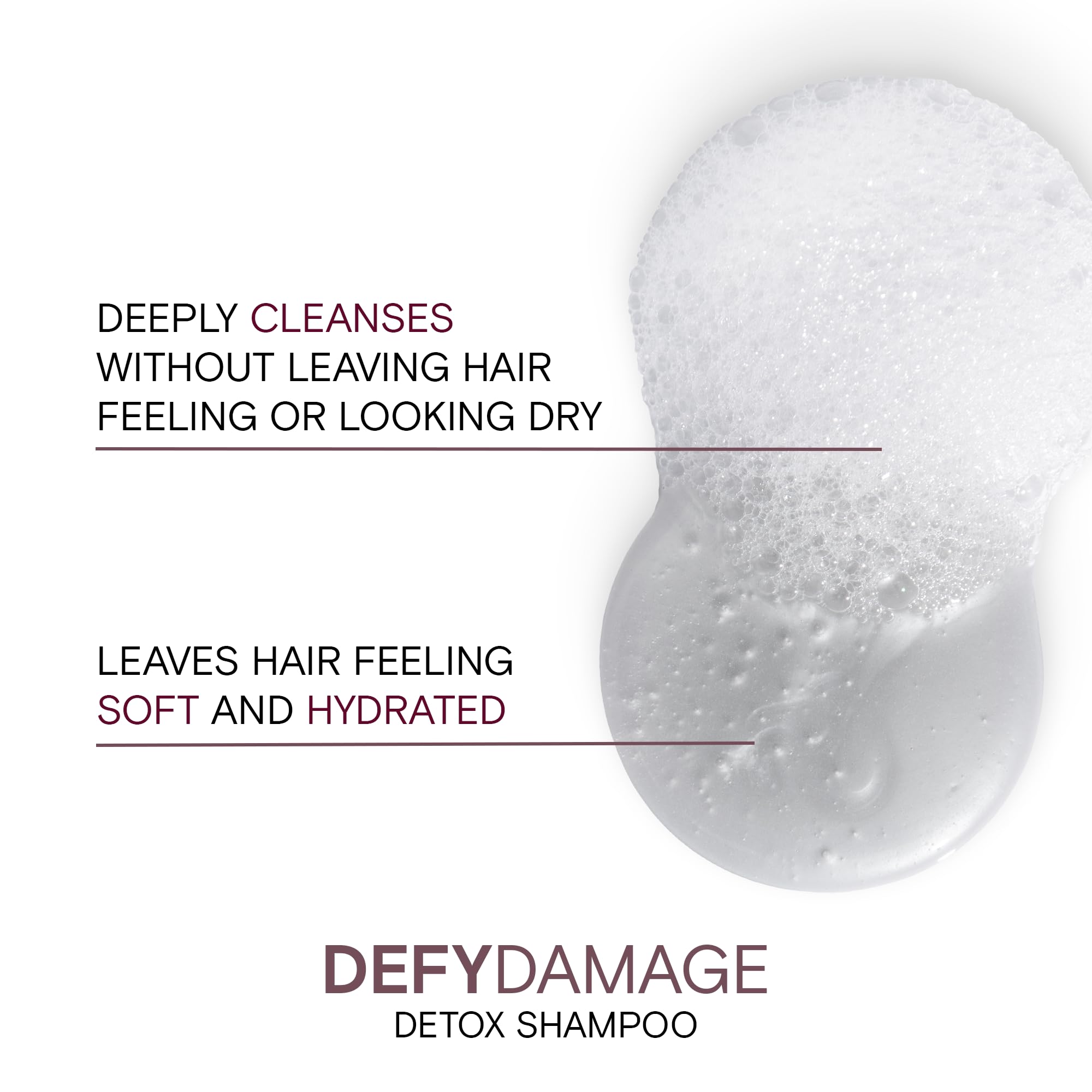 Joico Defy Damage Detox Shampoo | Removes Chlorine, Hard Water Residue, Product Buildup, Metals, & Trace Minerals | Strengthens Bonds & Preserves Hair Color | Vegan | Sulfate-Free | 10.1 Fl Oz