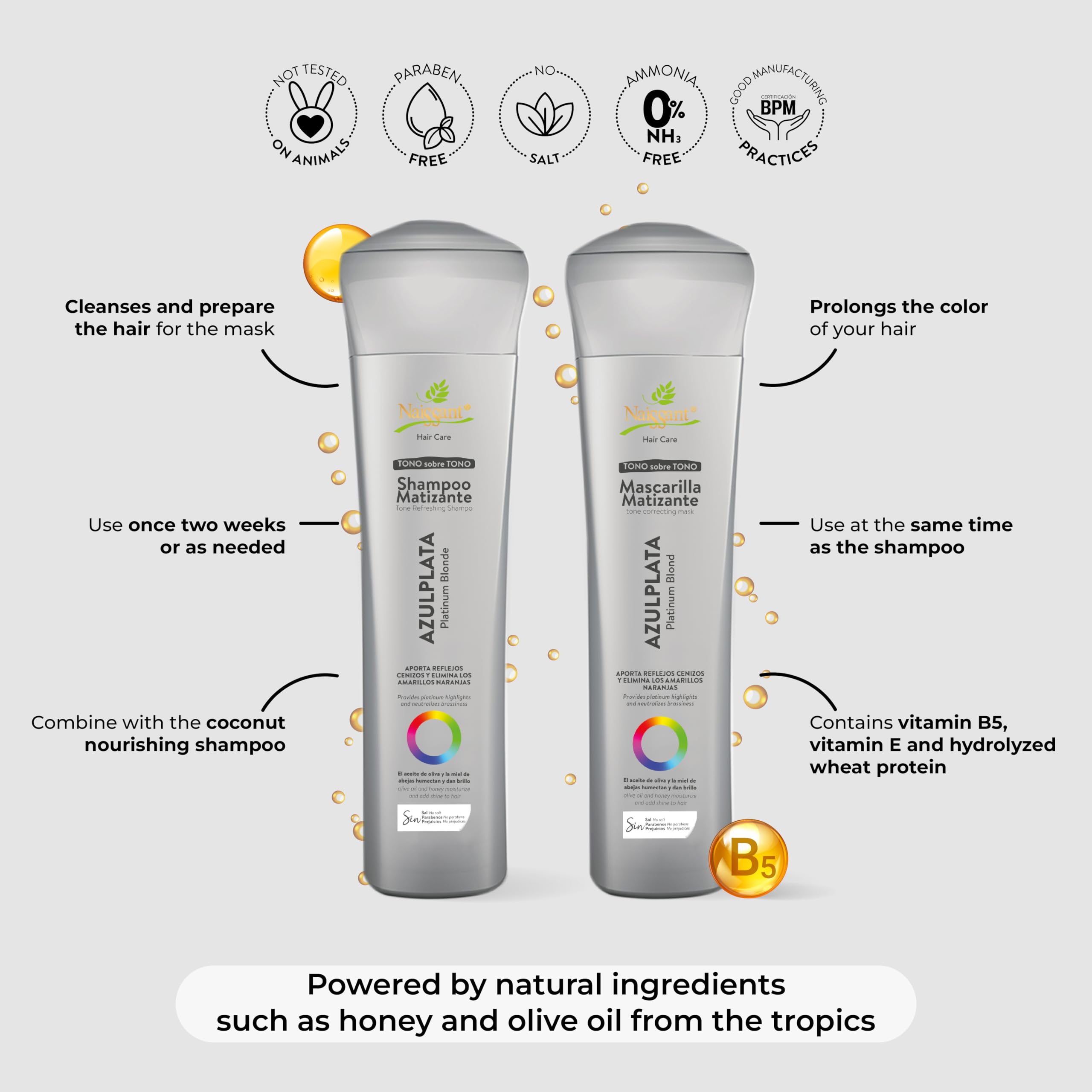 Naissant Treatment Silver Blue - Azul Plata, (10.1 Fluid Ounce) NEW IMAGE!