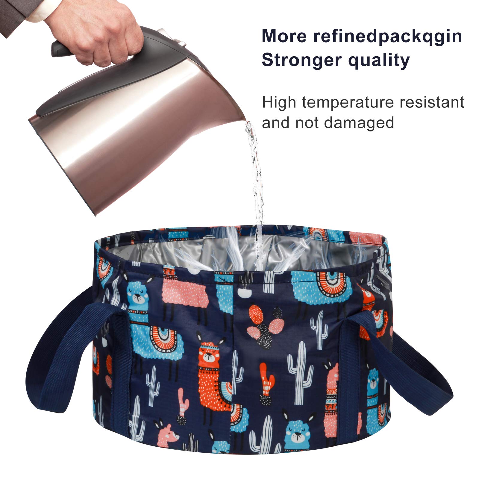 Foot Bath Basin Portable Travel Collapsible Foot Basin Folding Foot Bath Tub Soaking Feet Bucket for Camping Washing