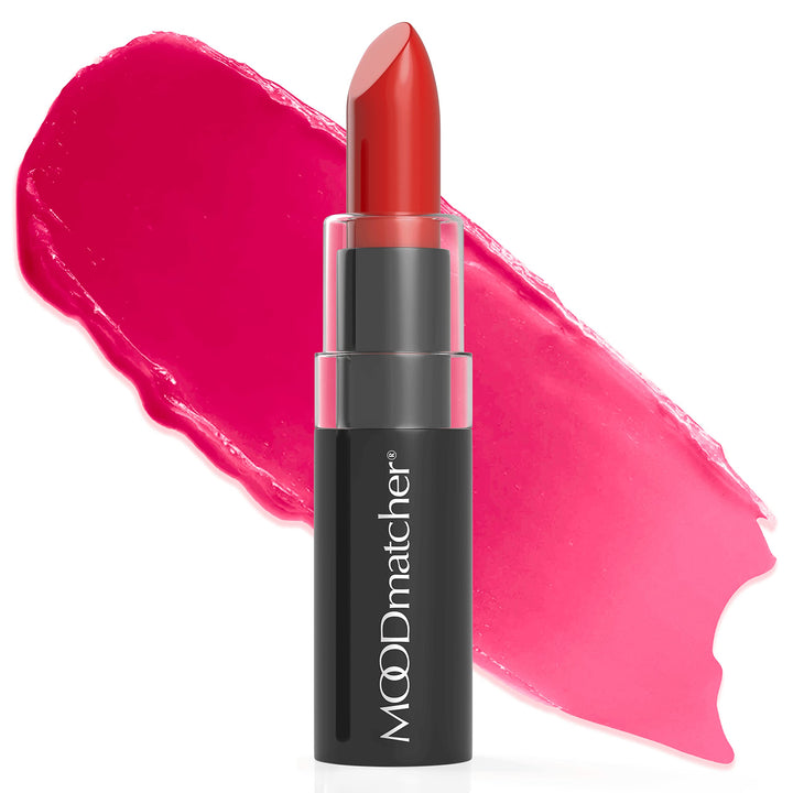 MOODmatcher Original Color Changing Lipstick – 12 Hours Long-Lasting, Moisturizing, Smudge-Proof, Glamorous Personalized Color, Premium Quality – Made in USA (Red)