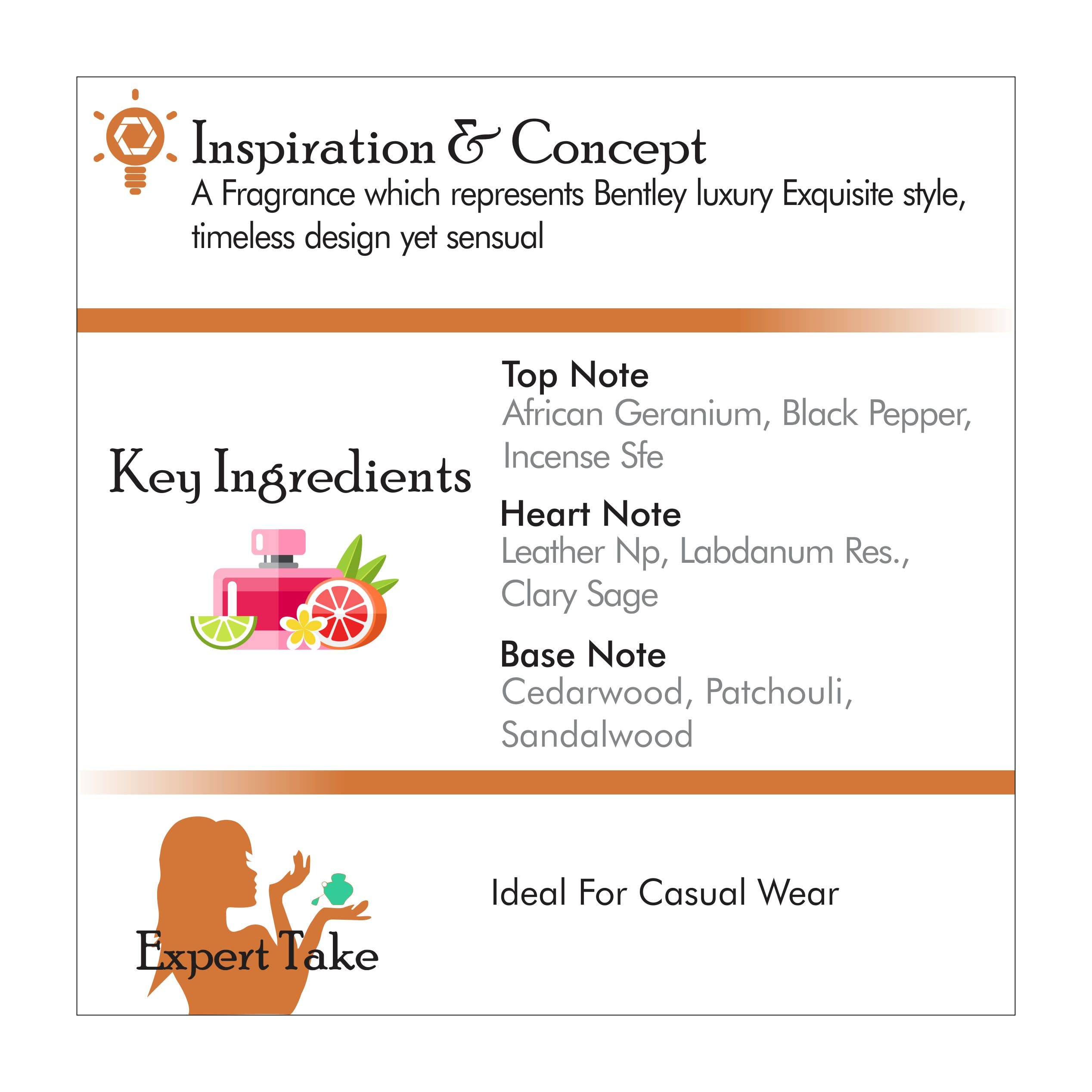 Bentley For Men Intense Eau De Parfum - 100Ml (For Men, Oriental, Liquid)