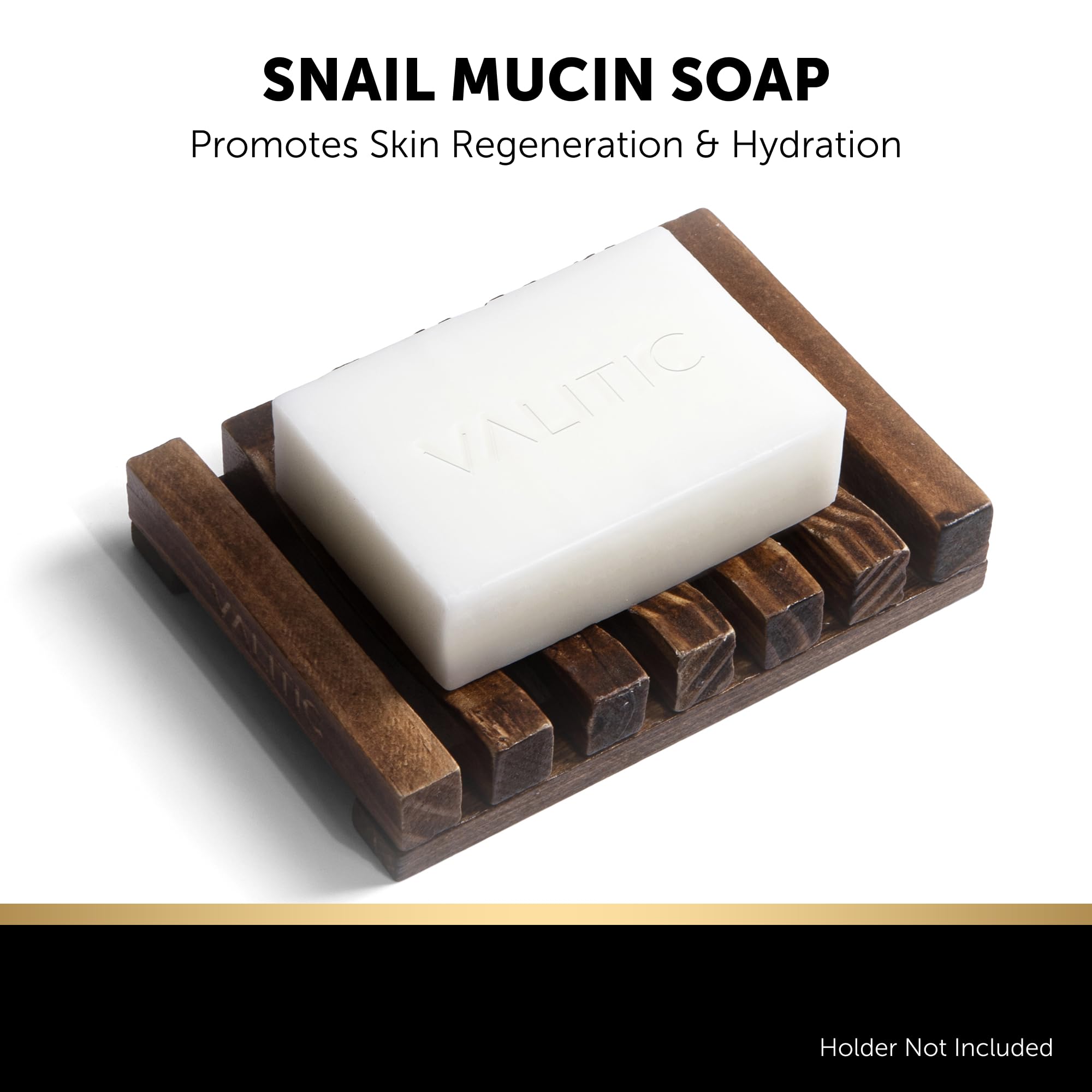 VALITIC Kojic Acid Soap Bars - Turmeric, Snail Mucin, Charcoal and Lemon - 4 Assorted Dark Spot Remover Soaps with Hyaluronic Acid, Vitamin C, Vitamin E and Shea Butter