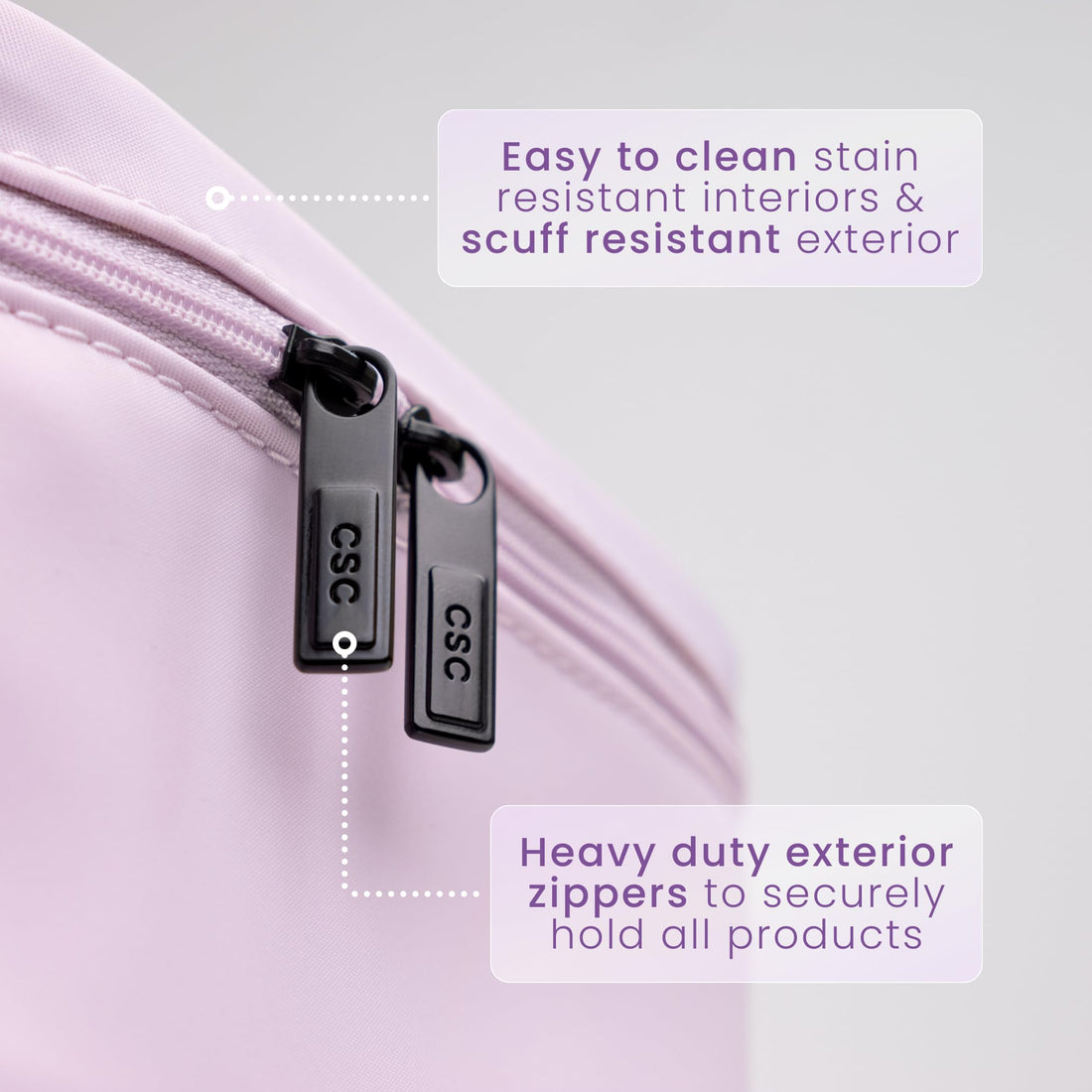 CLEAN SKIN CLUB Clean Towels XL Dedicated Travel Cosmetic Makeup Bag, Portable Large Capacity Beauty Toiletry Water Resistant Organizer Case with Dividers, Zipped Compartments