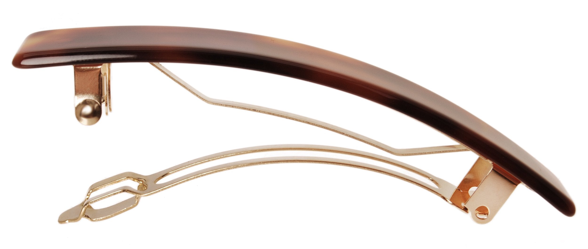 Tortoise : France Luxe Classic Rectangle Barrette - Tortoise