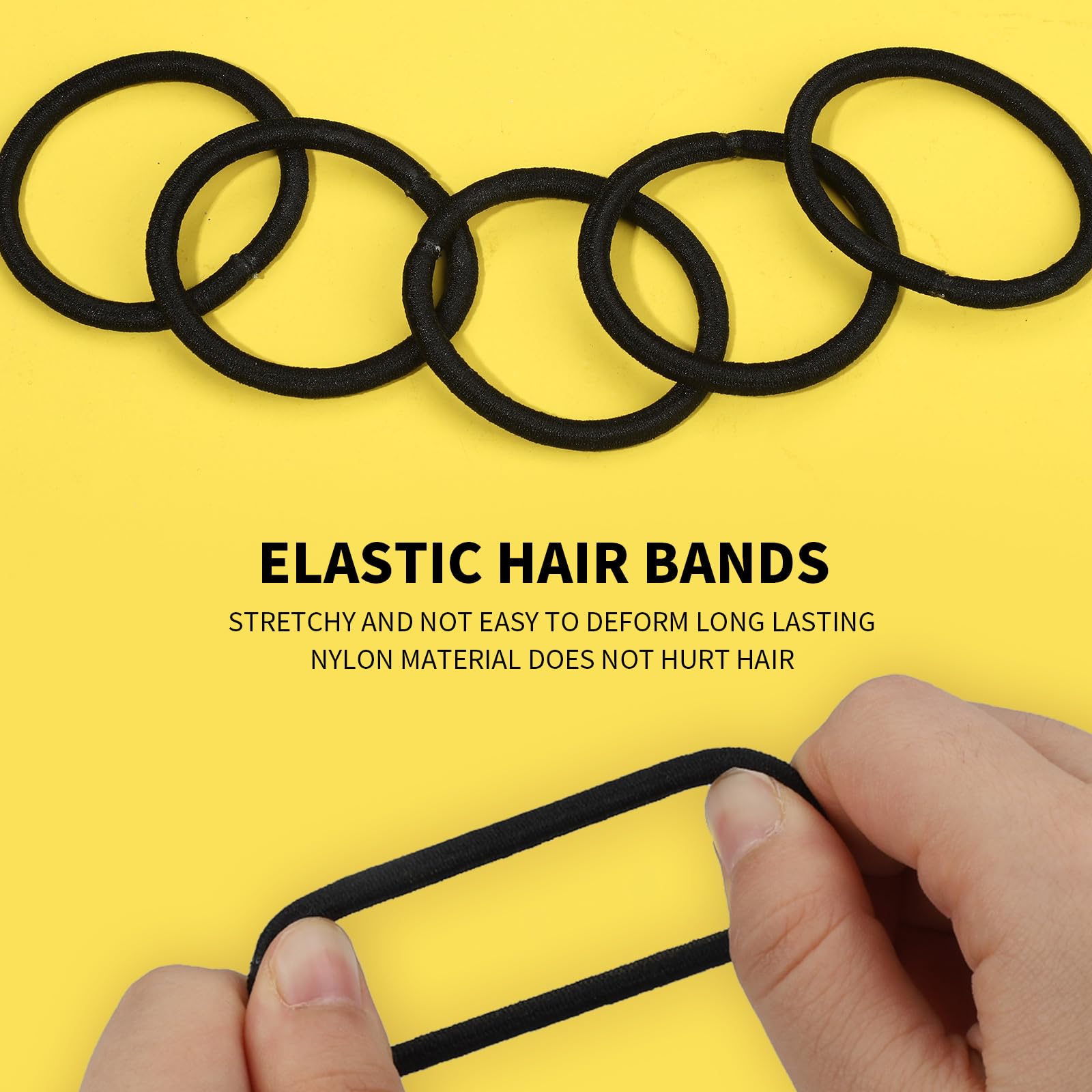 Teenitor 25pcs Mesh Invisible Hair Nets and 20pcs U-shaped Hair Pins, 20 Bobby Pins, 5 Elastic Hair Bands, Ballet Bun Maker and Dance Competitions Hair Styling Tools with Storage Box