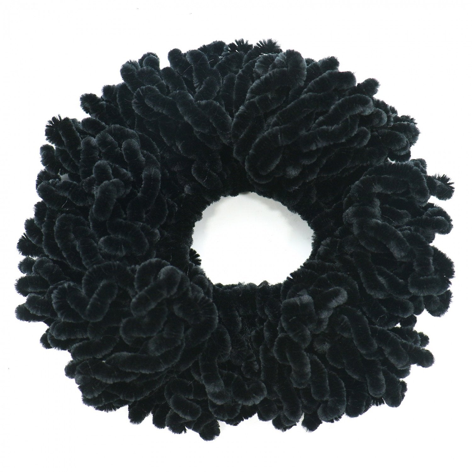 OrangeTag 2Pack Volumising Scrunchie Big Hair Tie Ring Hijab Volumizer Khaleeji Headwear,Dark Coffer & Black
