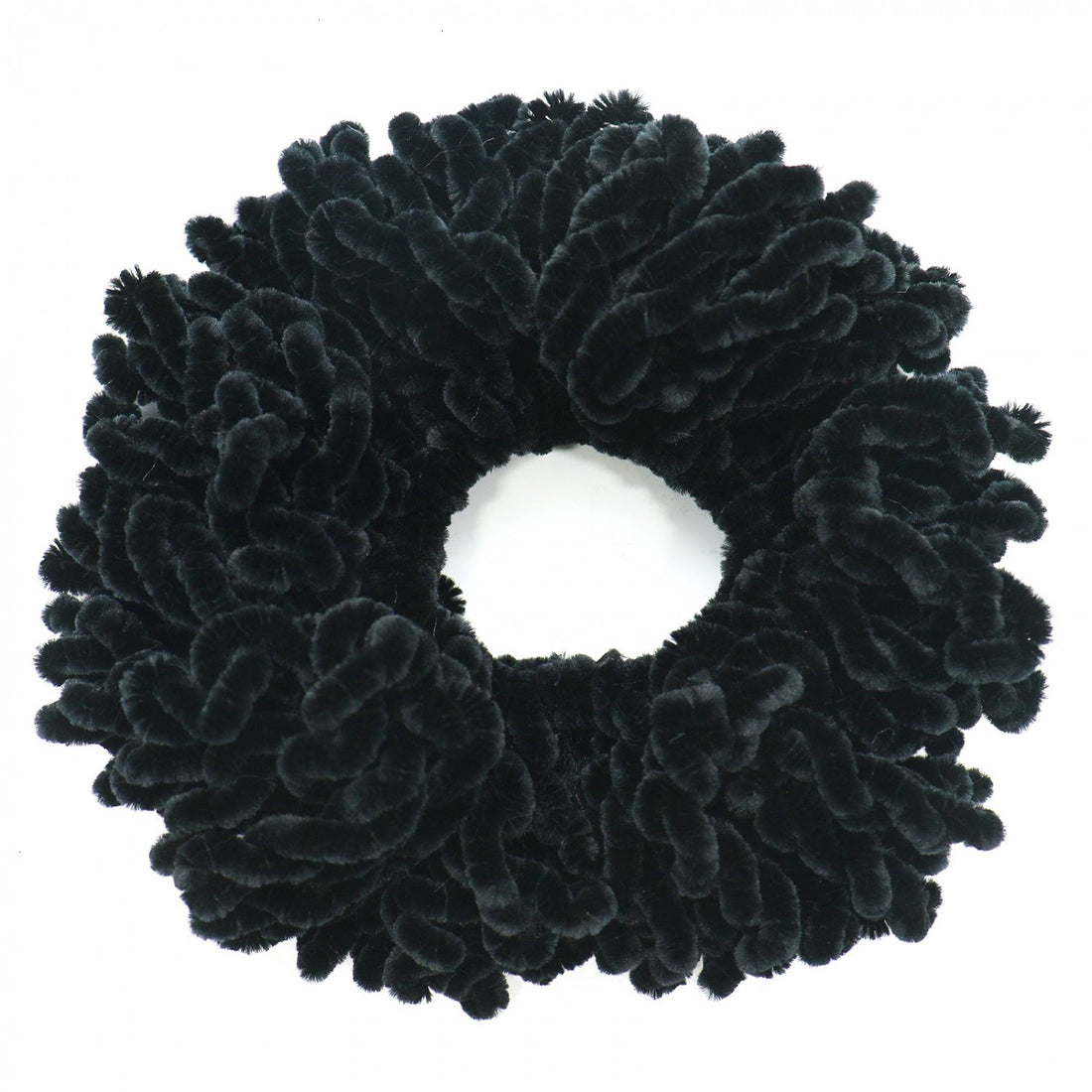 OrangeTag 2Pack Volumising Scrunchie Big Hair Tie Ring Hijab Volumizer Khaleeji Headwear,Dark Coffer & Black