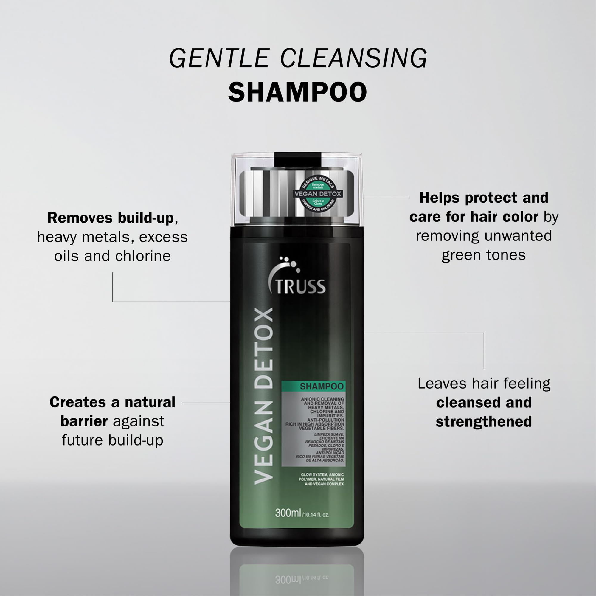 TRUSS Vegan Detox Shampoo 10.14oz