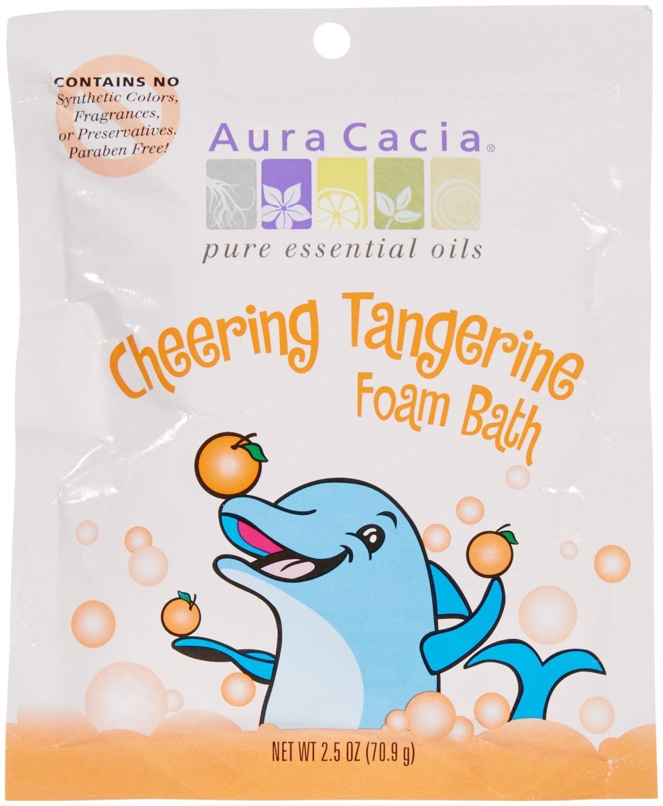 Aura Cacia Aromatherapy Foam Bath, Kids Cheering 2.5 Oz
