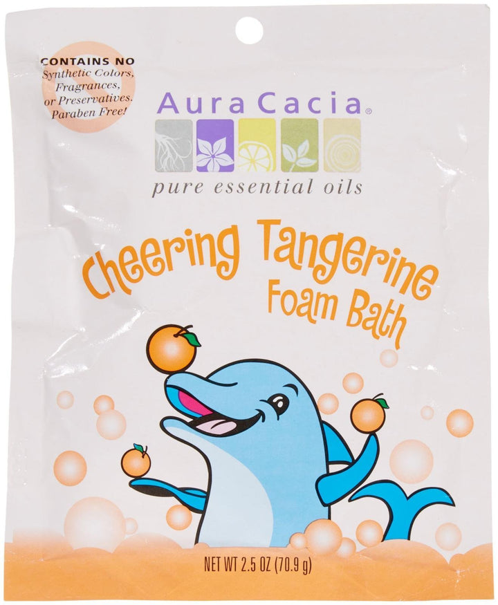 Aura Cacia Aromatherapy Foam Bath, Kids Cheering 2.5 Oz