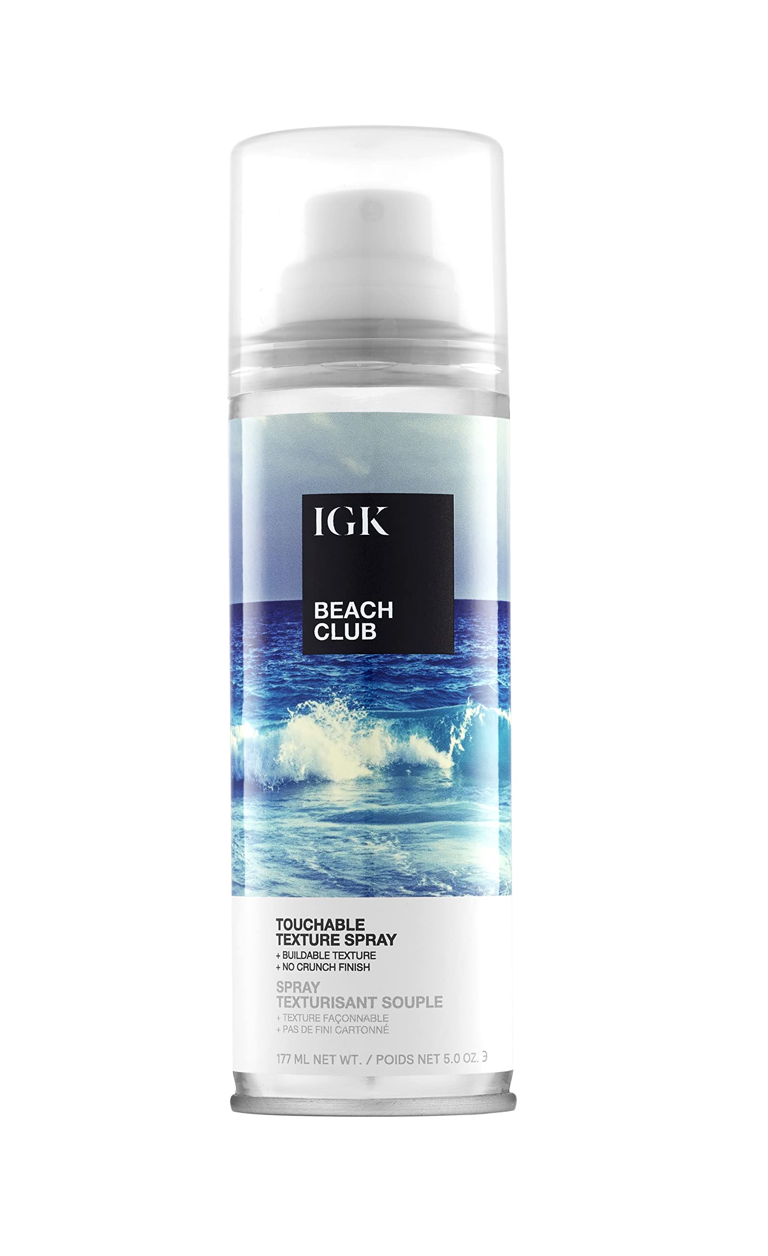 IGK BEACH CLUB Volumizing Texture Spray, volumizing hair products, hair spray flexible hold, beach waves spray, beach wave spray for hair, 5 Oz
