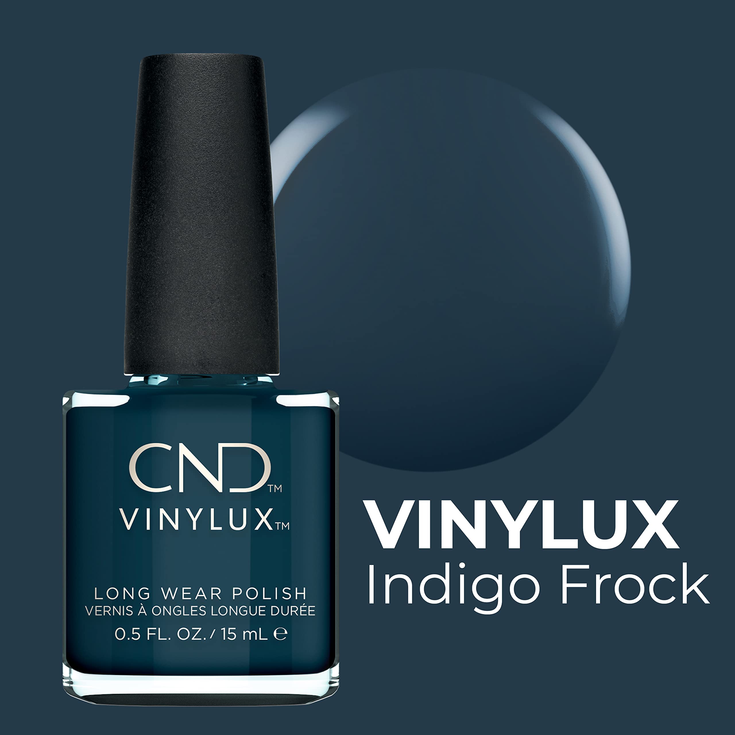 Cnd Vinylux Weekly Nail Polish For Women, Indigo Frock, 0.5 Ounce