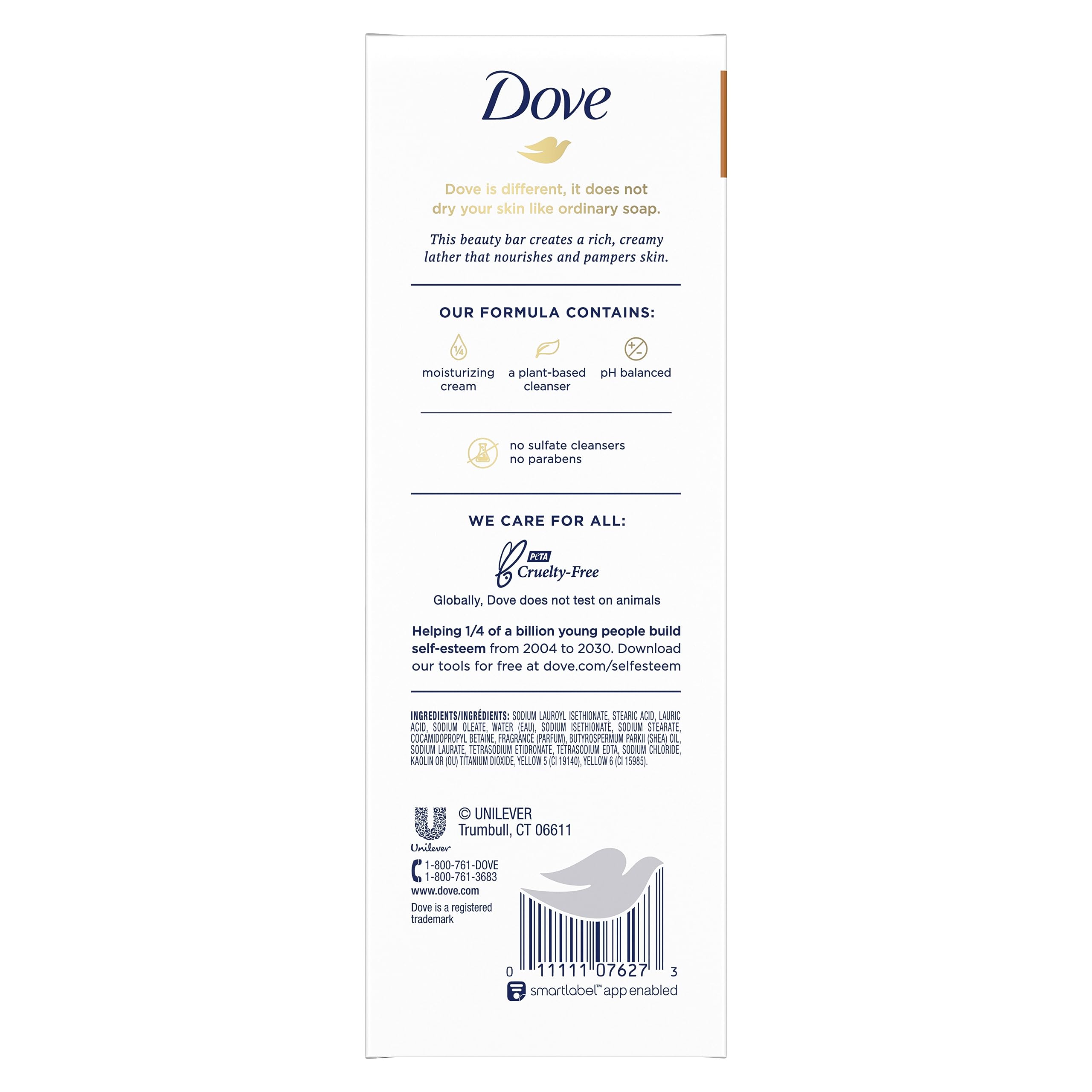 Dove Purely Pampering Beauty Bar, Shea Butter 4 Oz, 8 Bar