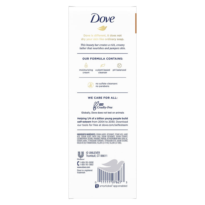 Dove Purely Pampering Beauty Bar, Shea Butter 4 Oz, 8 Bar
