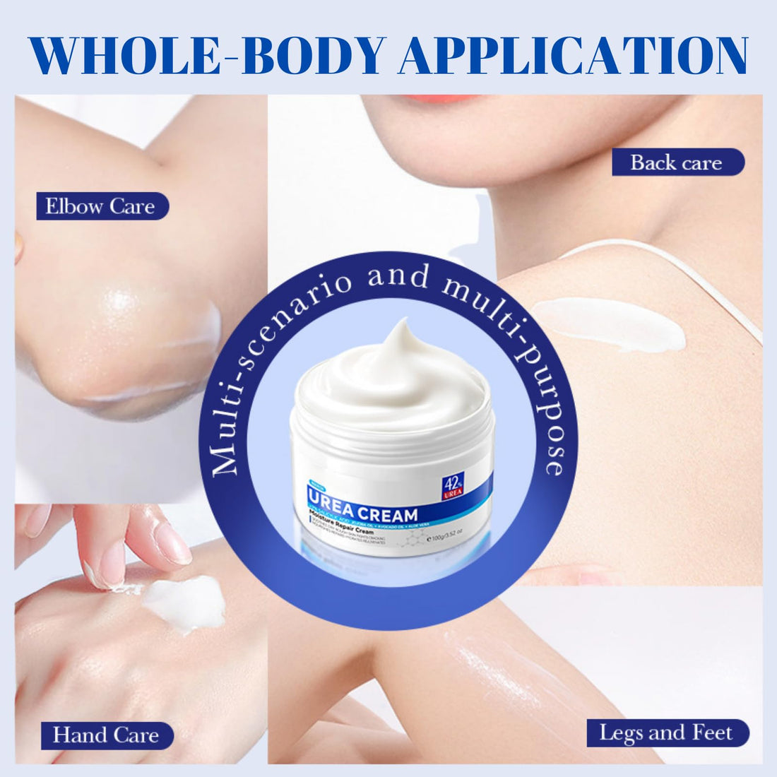 Urea Body Cream 42% - 2pcs Body Lotion for Dry Skin - Salicylic Acid Lotion for Extremely Dry Skin - Urea Cream for Feet - Body Moisturizer Cream - Moisturizes & Softens,Exfoliates Dead Skin