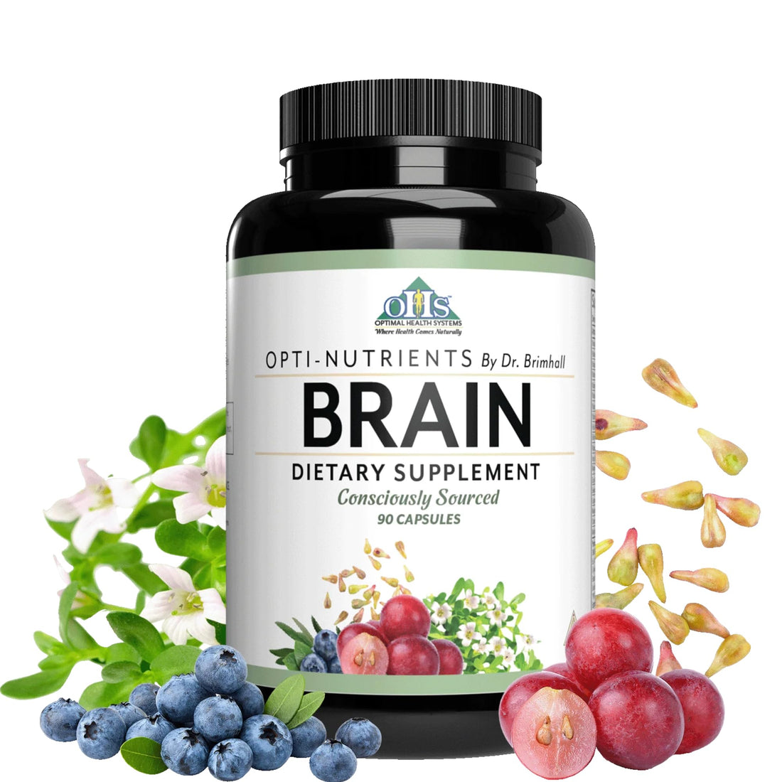 Opti Nutrients by Dr BrimHall | Opti-Brain Consciously Sourced| 90 Capsules