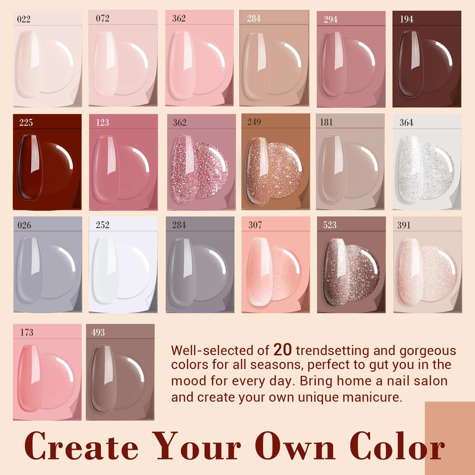 AZUREBEAUTY 29 Pcs Dip Powder Nail Kit Starter, 20 Colors Summer Pastel Pink Red Orange Glitter Acrylic Dipping Powder Liquid Set with Base&Top Coat Activator French Nail Art Manicure DIY Salon Gifts