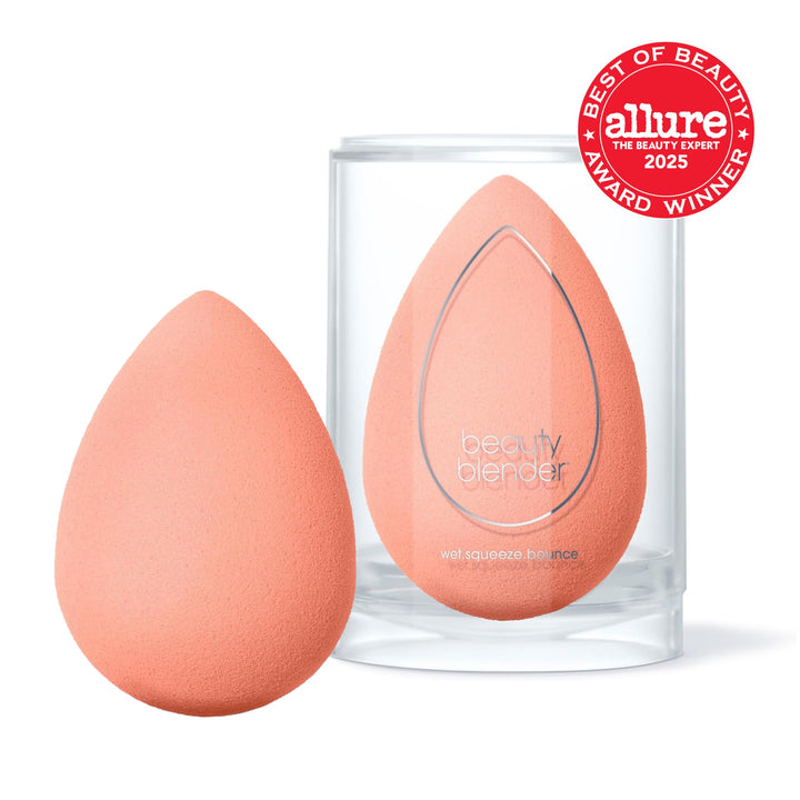 Beautyblender® | Papaya Beauty Blender Makeup Sponge, Super-Soft Foam Easily Blends Foundations, Powders & Creams, Made in USA, Reusable, Washable, Streak Free Application, Vegan, Cruelty Free