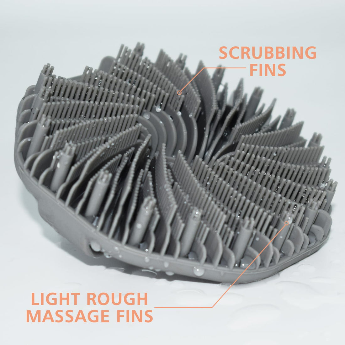 Silicone Body Scrubber,Exfoliating Bath Shower Brush Scrubbers Exfoliator for Sensitive Skin,Effective Showering Exfoliation and Gentle Massage (Silicone Black)