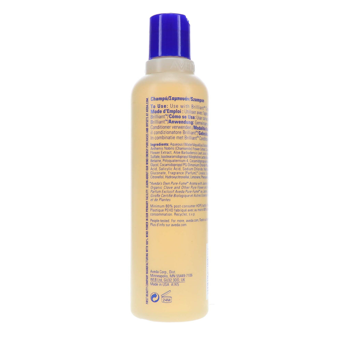 Aveda Brilliant Shampoo 250 ml, 8.5 Fl Oz