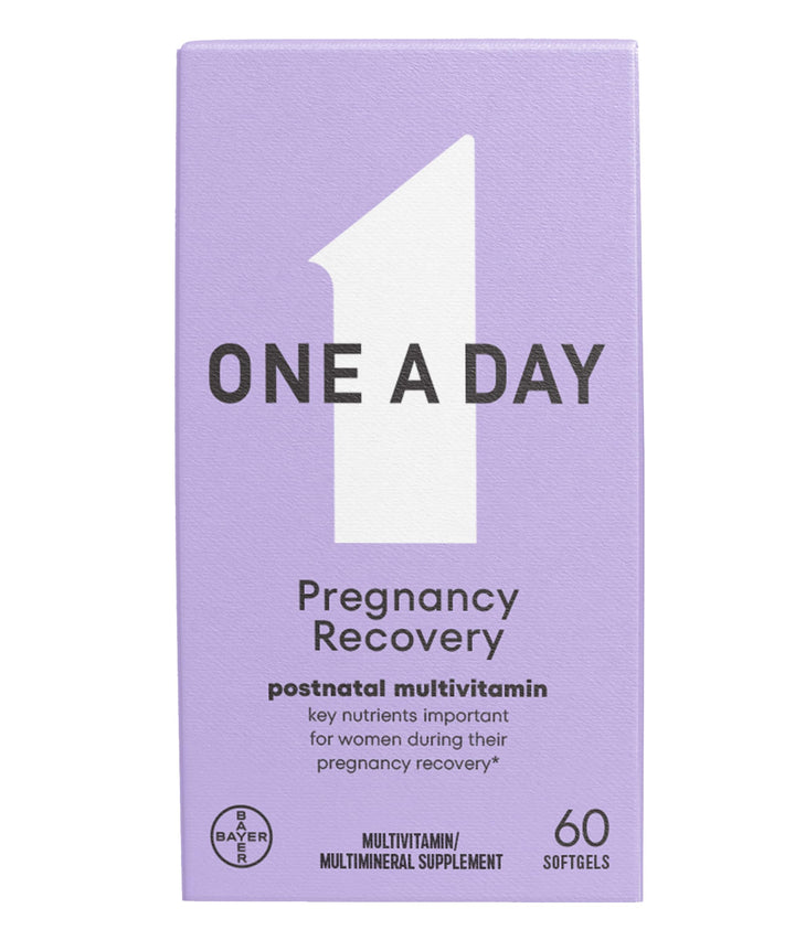 ONE A DAY Postnatal Complete Multivitamin for Post-Pregnancy with Folic Acid and Omega-3 DHA, 60 Count (Packaging May Vary)