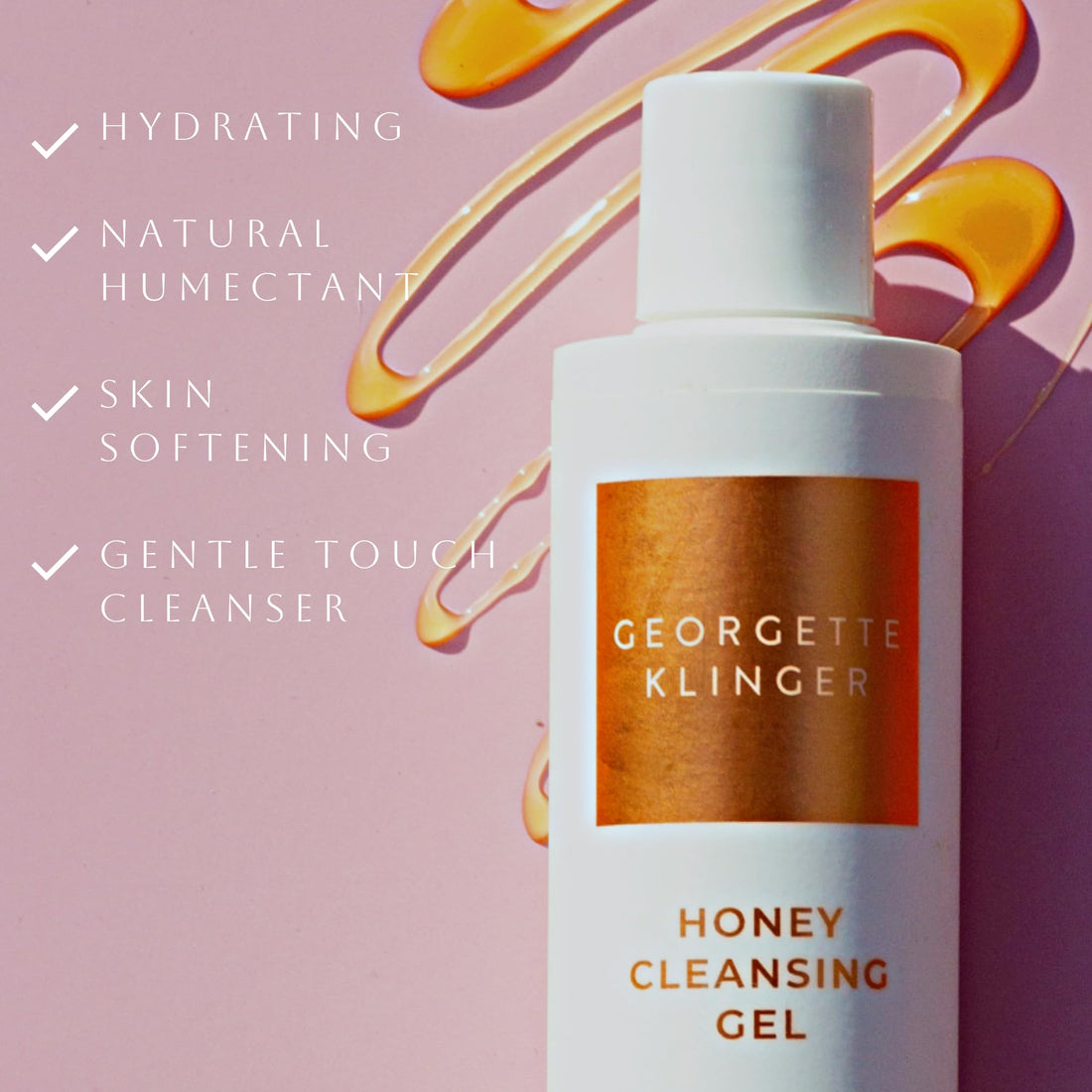 Honey Facial Cleansing Gel by Georgette Klinger - Radiance-Boosting Face Wash with Honey, Marula Oil, Chamomile for Normal, Dry, and Sensitive Skin