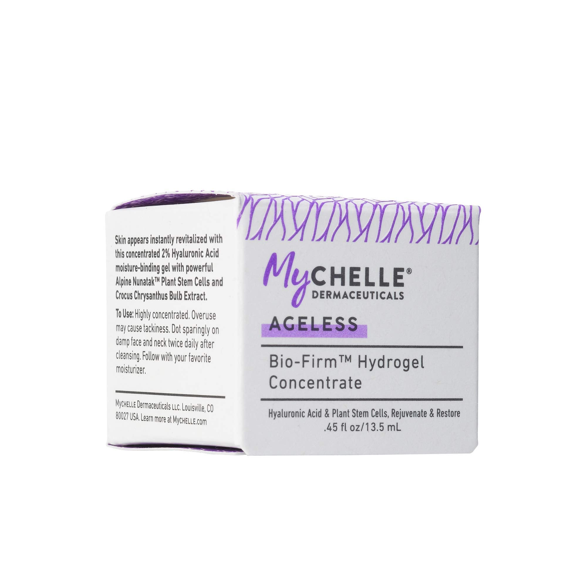 MyCHELLE Dermaceuticals Bio-Firm Hydrogel Concentrate, 0.45 Fl Oz - Formulated with Hyaluronic Acid & Plant Stem Cells to Rejuvenate, Restore & Help Reduce the Appearance of Fine Lines and Wrinkles